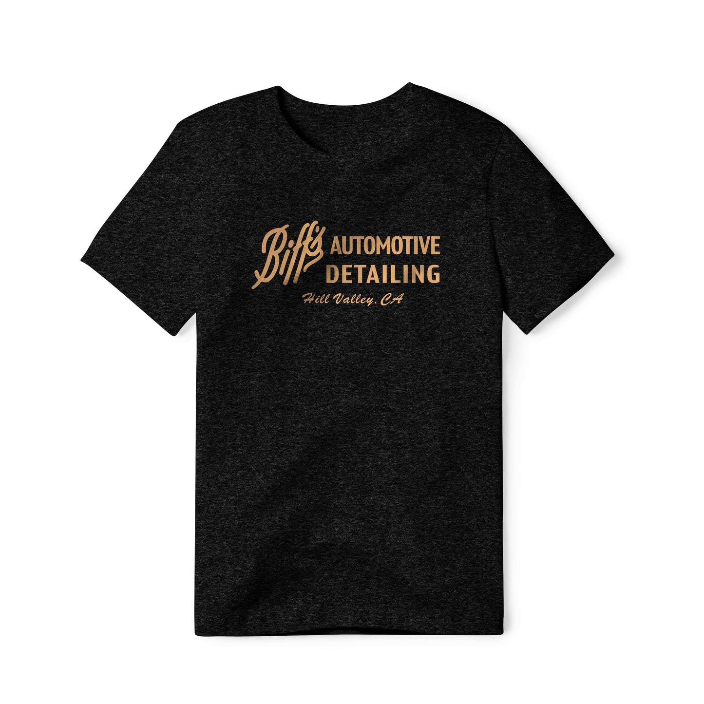 Biff's Automotive Detailing Logo : Back To The Future Movie, Cotton/Poly Blend Tee