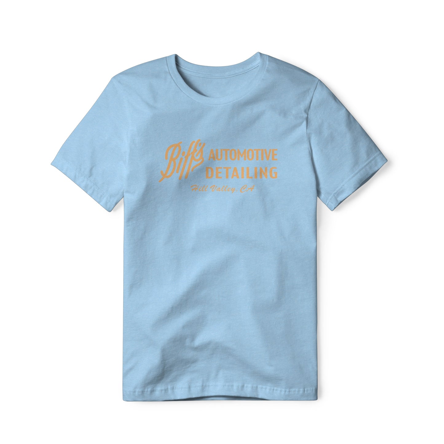 Biff's Automotive Detailing Logo : Back To The Future Movie, Cotton/Poly Blend Tee