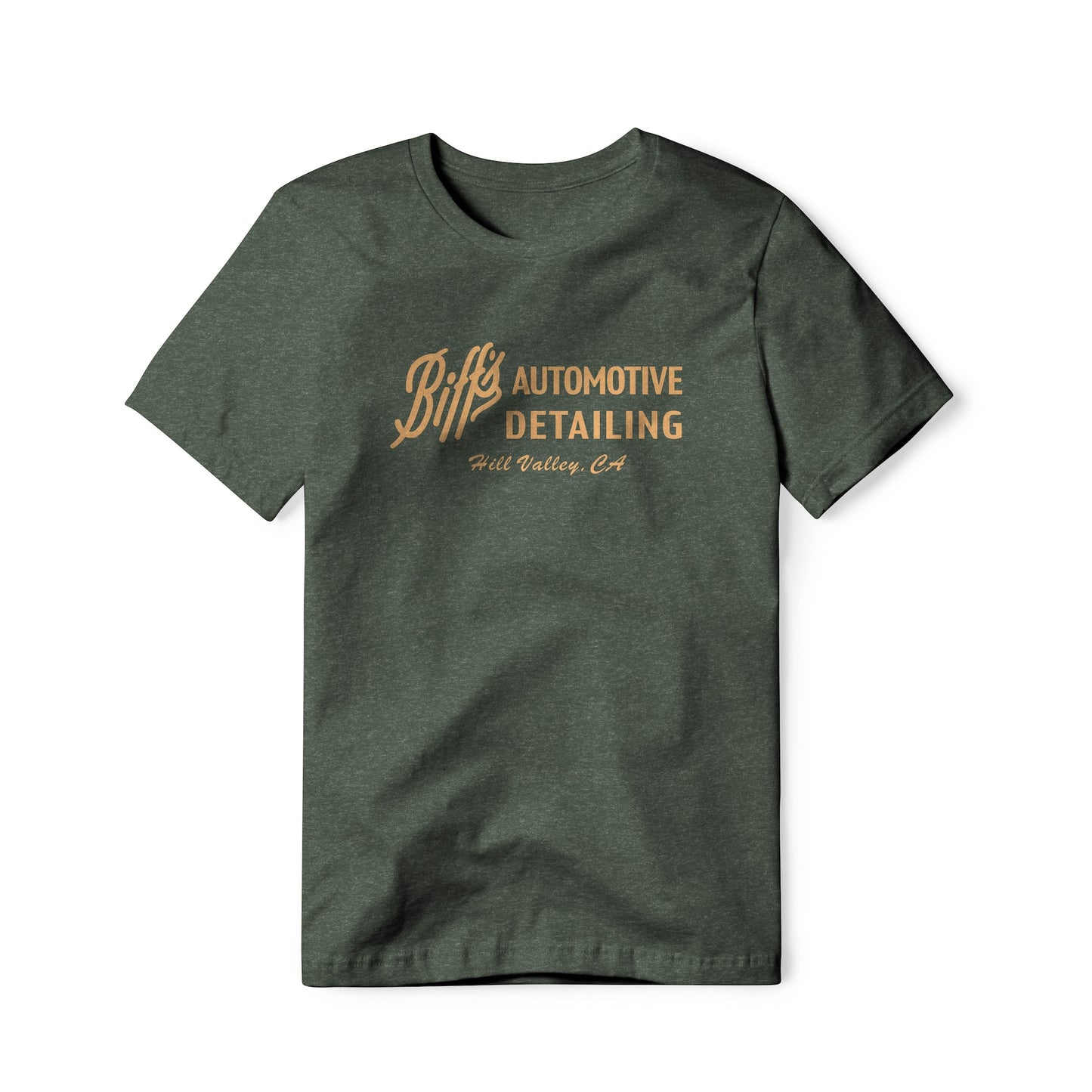 Biff's Automotive Detailing Logo : Back To The Future Movie, Cotton/Poly Blend Tee