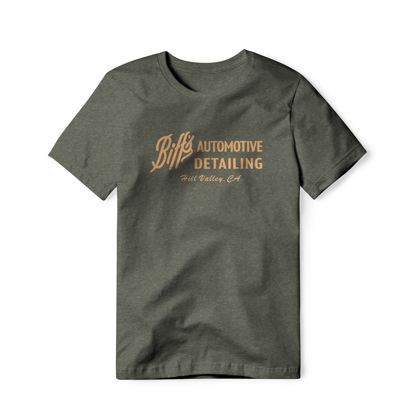 Biff's Automotive Detailing Logo : Back To The Future Movie, Cotton/Poly Blend Tee