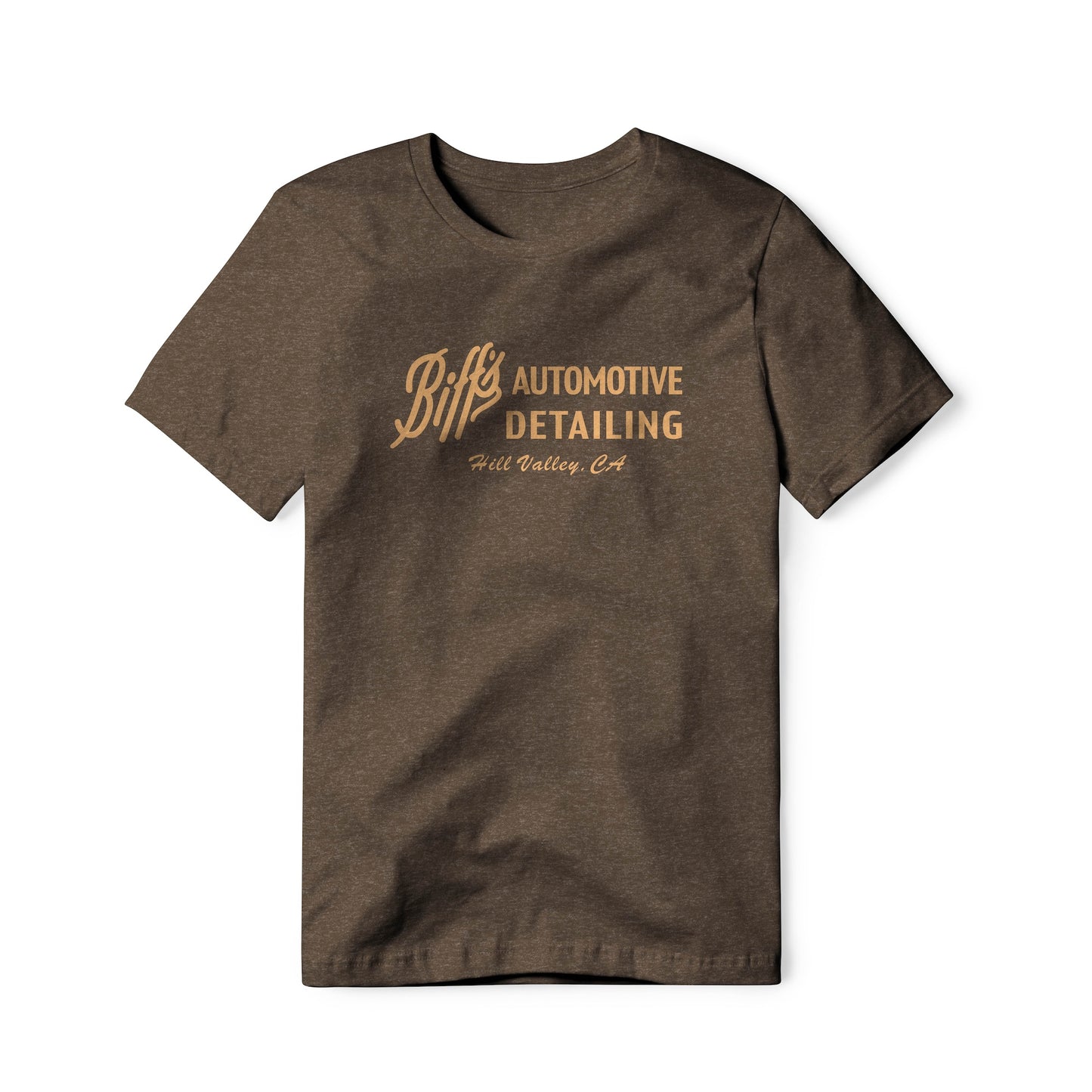 Biff's Automotive Detailing Logo : Back To The Future Movie, Cotton/Poly Blend Tee