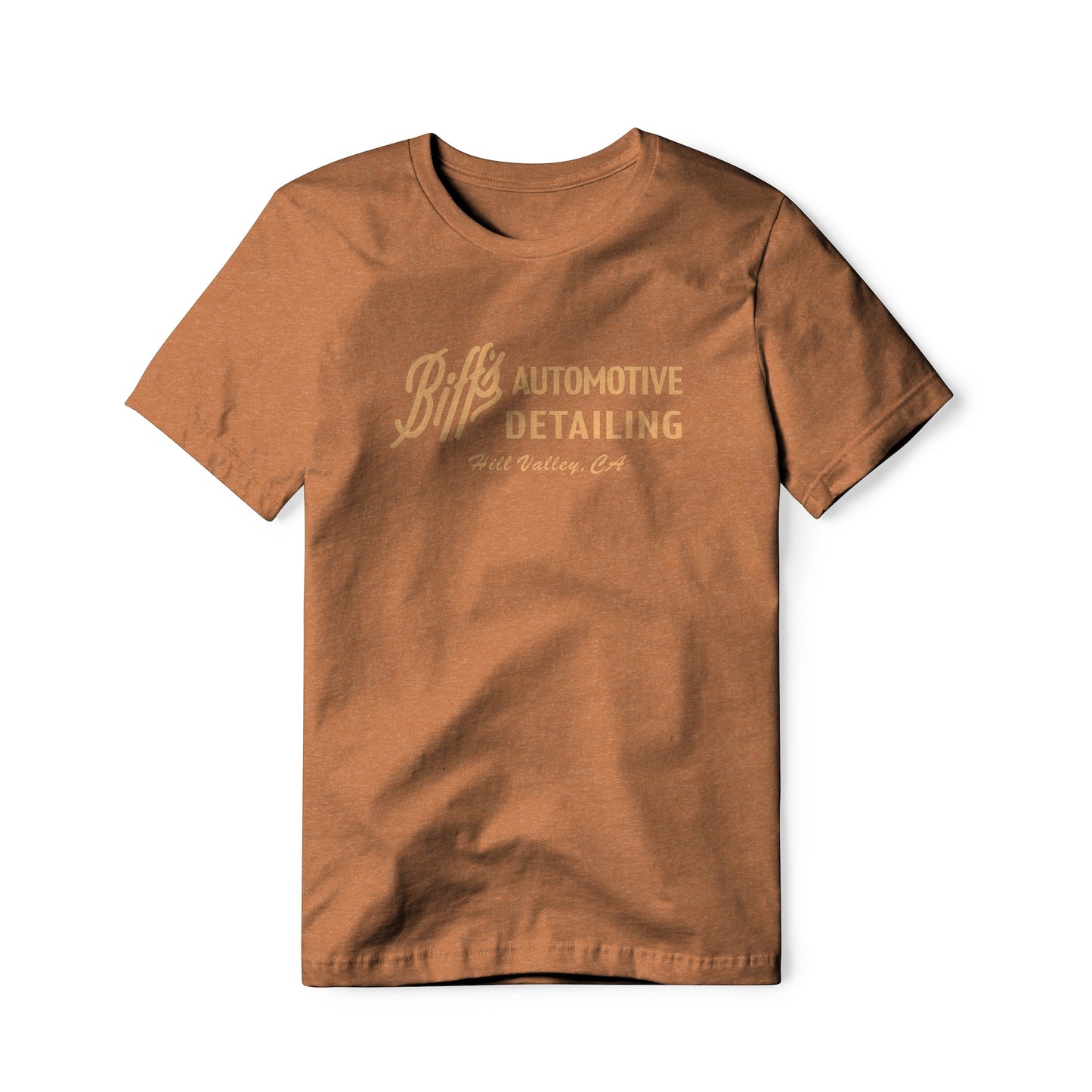 Biff's Automotive Detailing Logo : Back To The Future Movie, Cotton/Poly Blend Tee