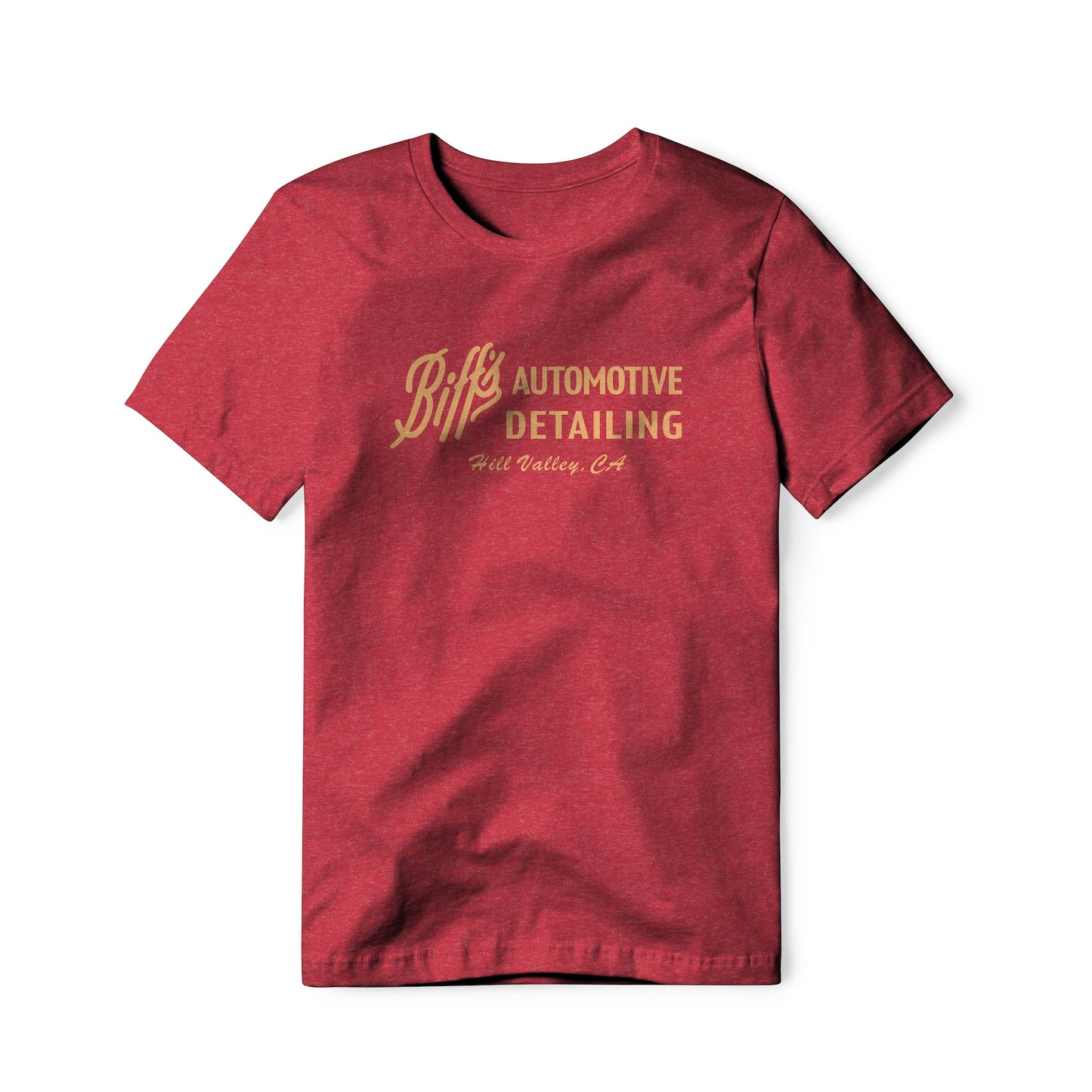 Biff's Automotive Detailing Logo : Back To The Future Movie, Cotton/Poly Blend Tee