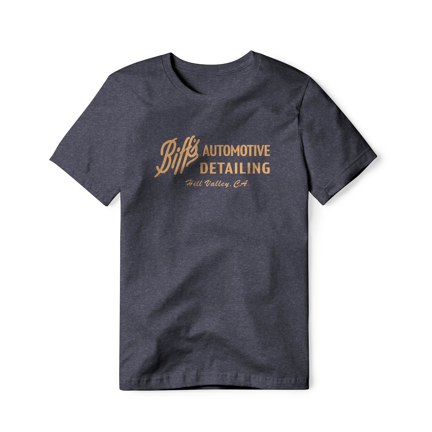 Biff's Automotive Detailing Logo : Back To The Future Movie, Cotton/Poly Blend Tee