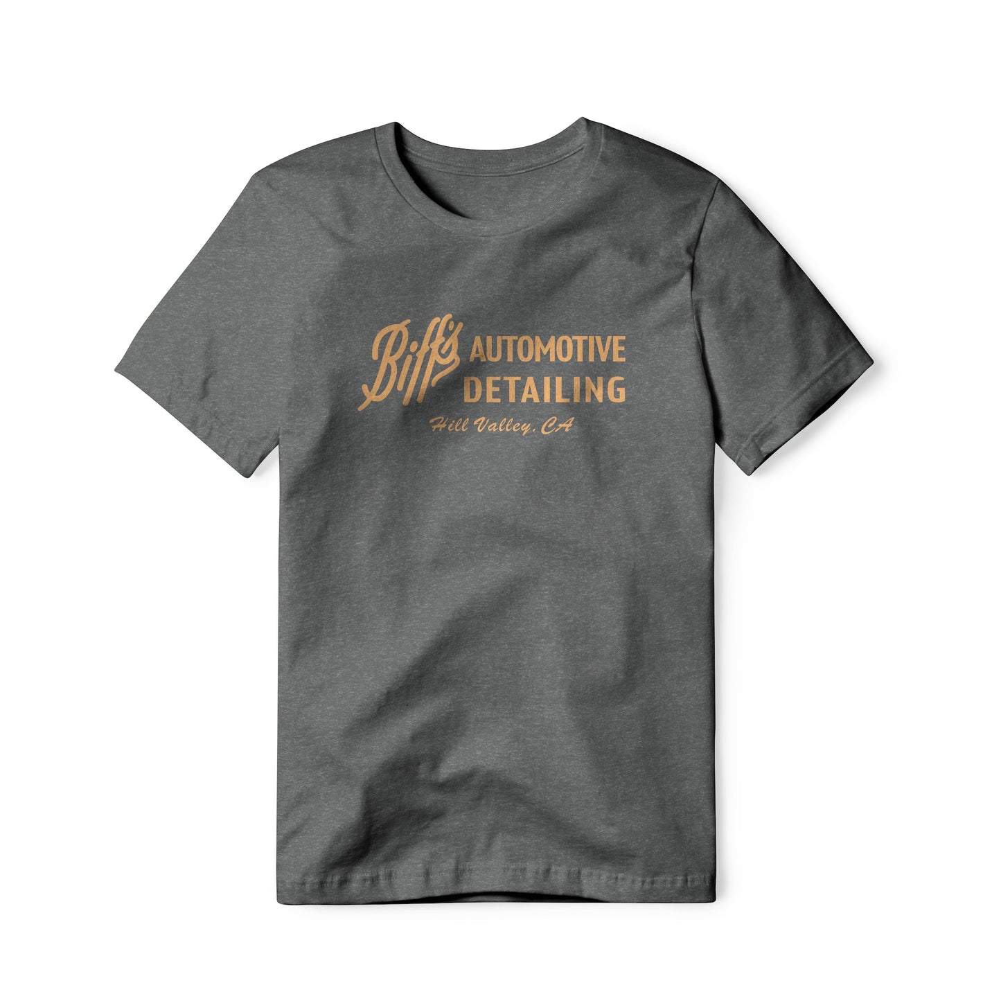 Biff's Automotive Detailing Logo : Back To The Future Movie, Cotton/Poly Blend Tee