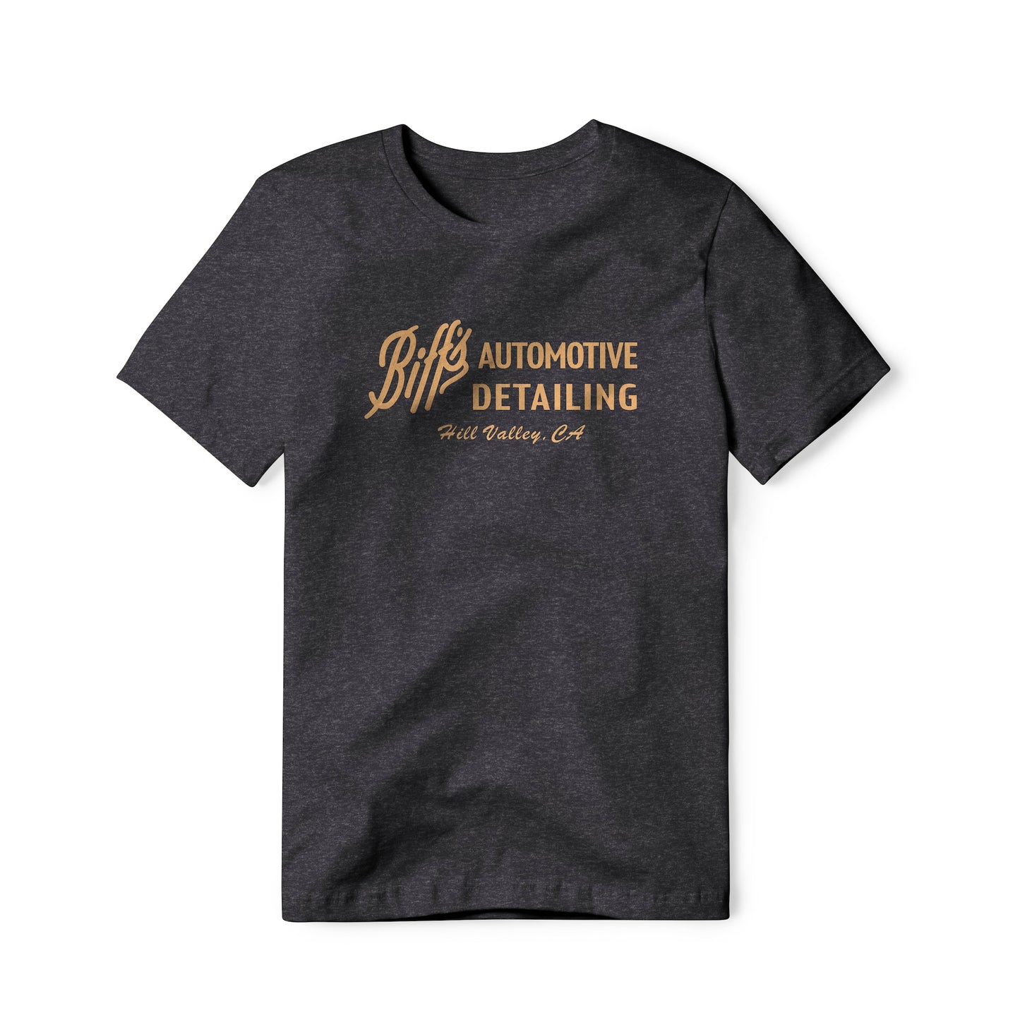 Biff's Automotive Detailing Logo : Back To The Future Movie, Cotton/Poly Blend Tee