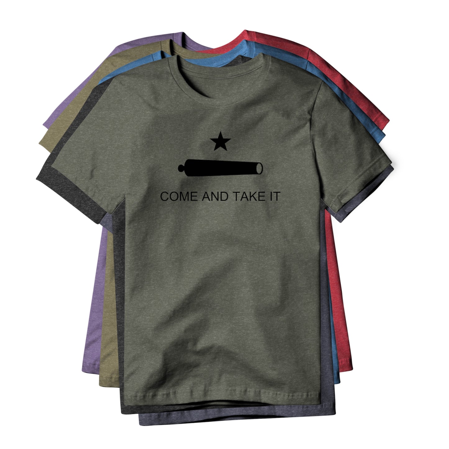 Come And Take It : Cannon (Black), Cotton/Poly Blend Tee