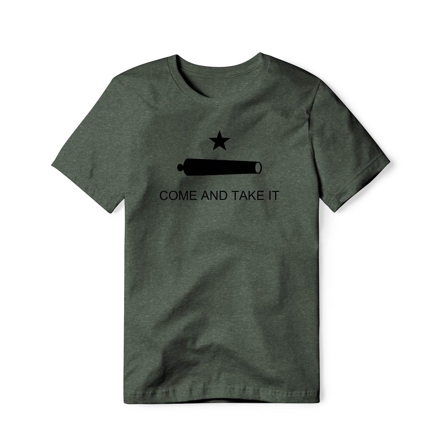 Come And Take It : Cannon (Black), Cotton/Poly Blend Tee