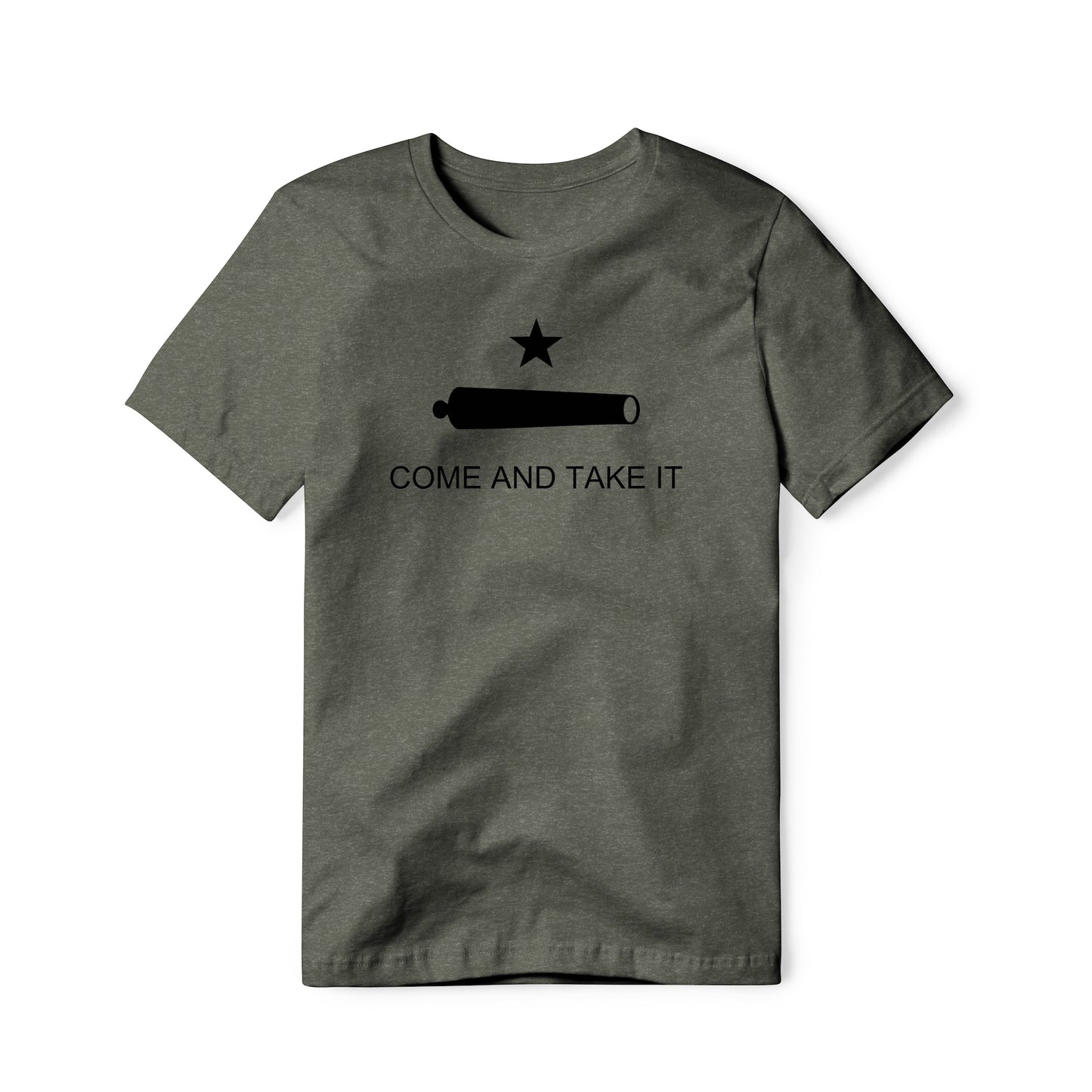 Come And Take It : Cannon (Black), Cotton/Poly Blend Tee