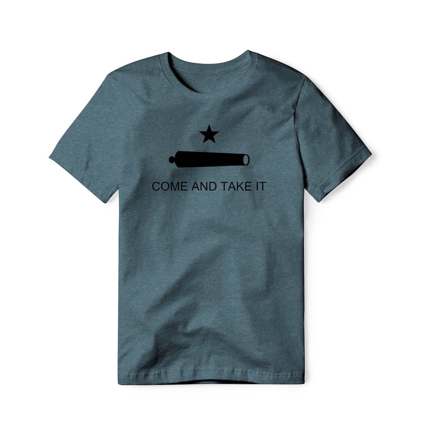 Come And Take It : Cannon (Black), Cotton/Poly Blend Tee