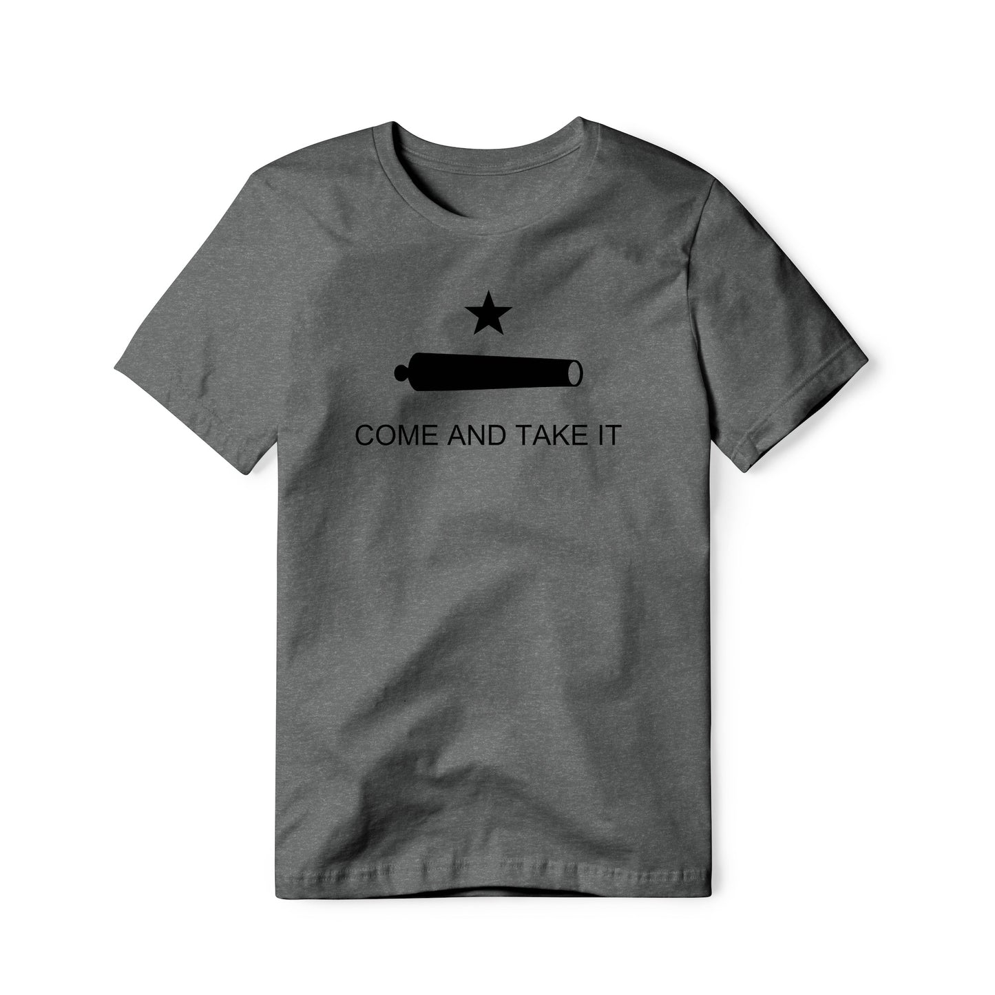 Come And Take It : Cannon (Black), Cotton/Poly Blend Tee