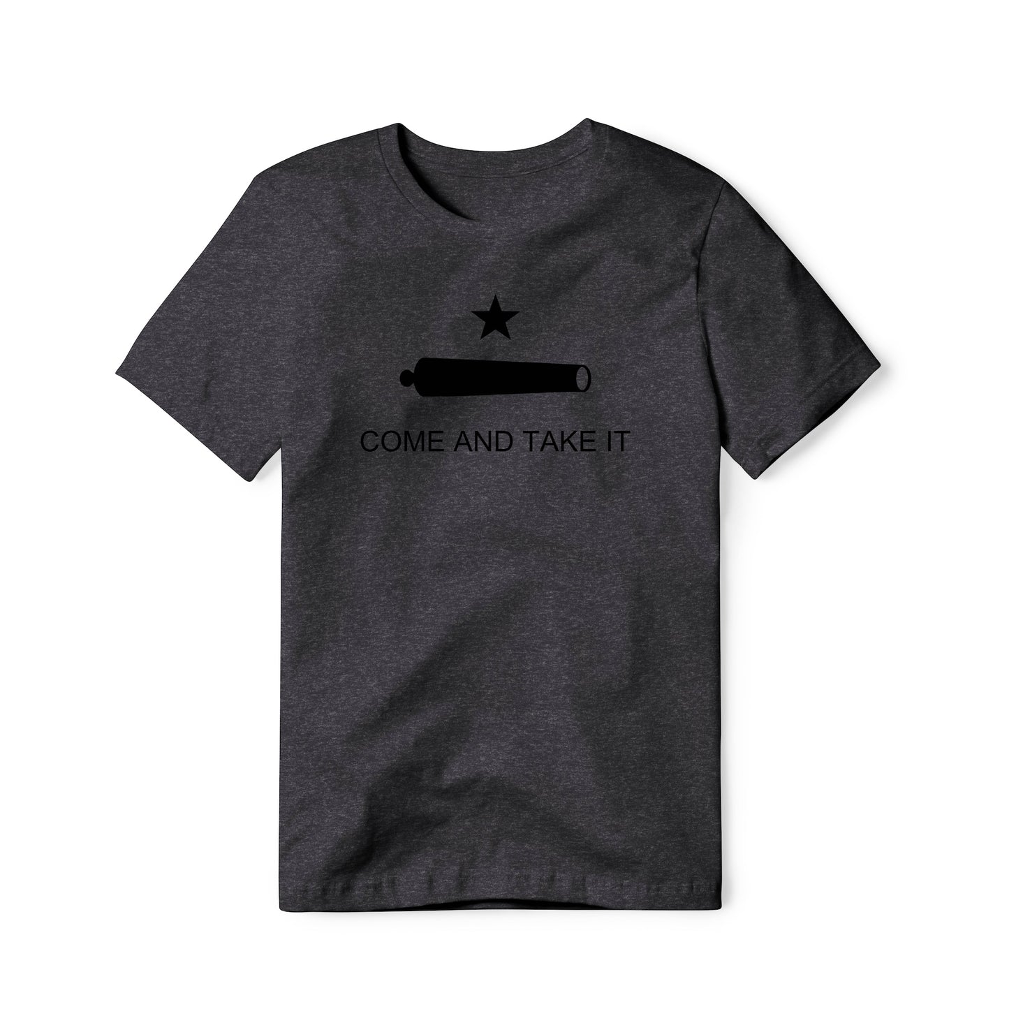 Come And Take It : Cannon (Black), Cotton/Poly Blend Tee