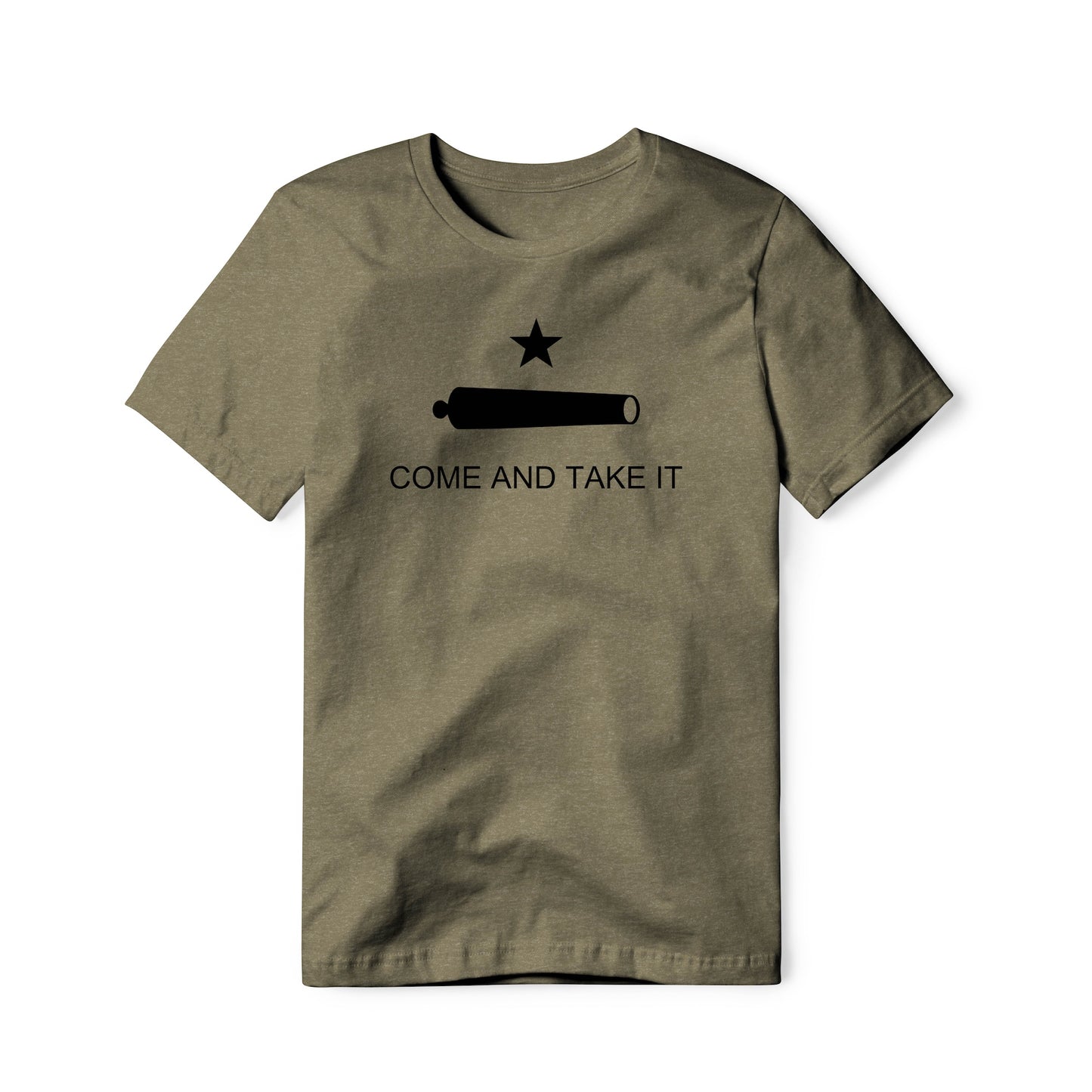 Come And Take It : Cannon (Black), Cotton/Poly Blend Tee