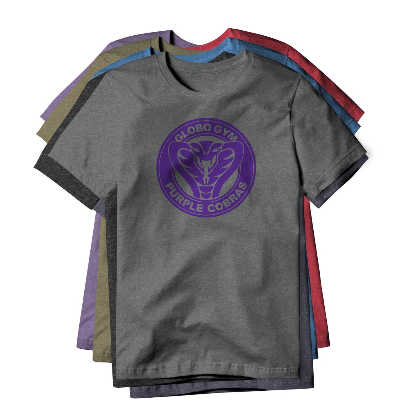 Globo Gym Purple Cobras Logo (Purple) : Dodgeball Movie, Cotton/Poly Blend Tee