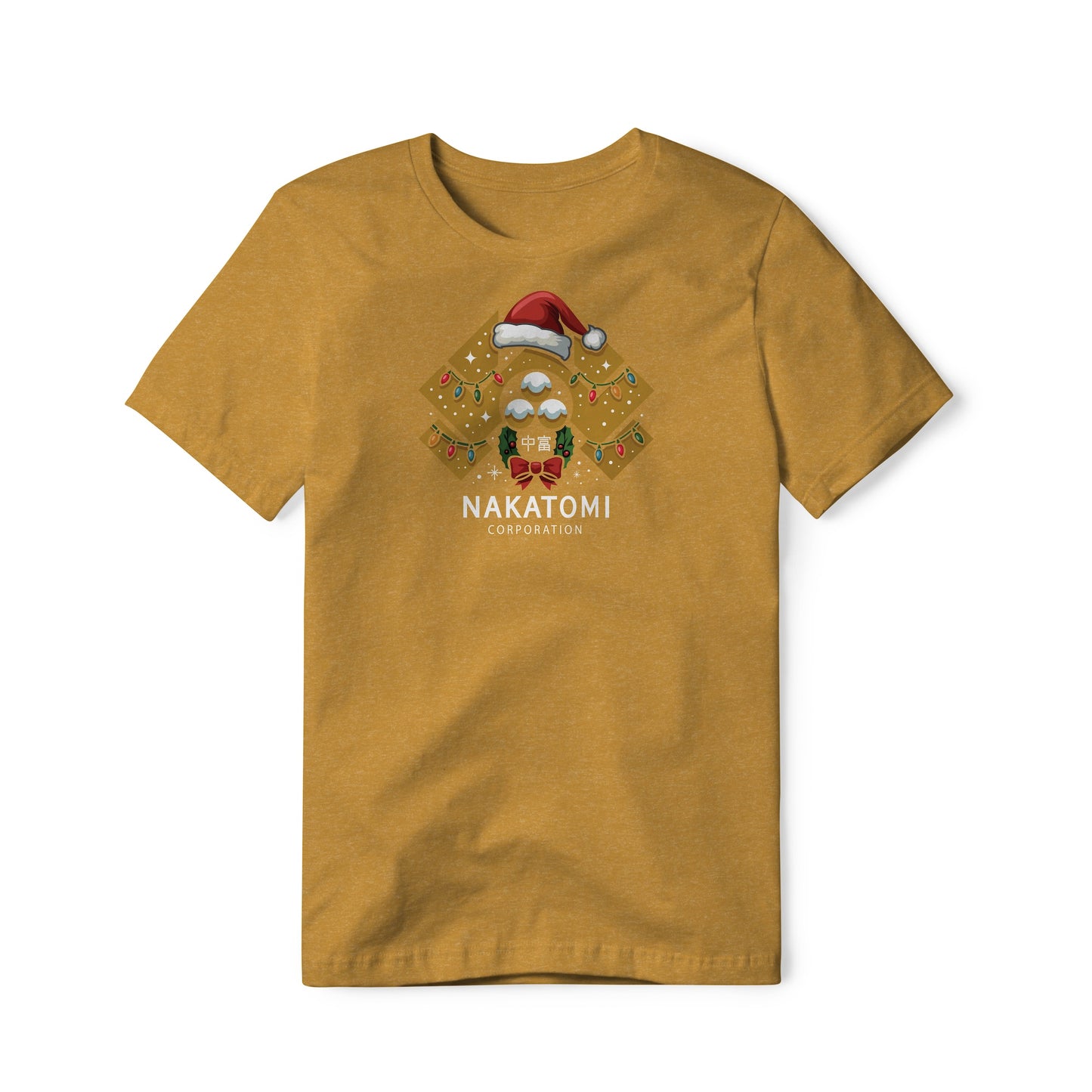 Nakatomi Corporation Logo (Christmas Edition) : Die Hard Movie, Cotton/Poly Blend Tee