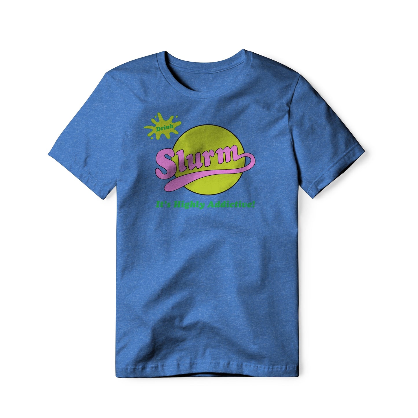 Slurm Logo : Futurama Show, Cotton/Poly Blend Tee