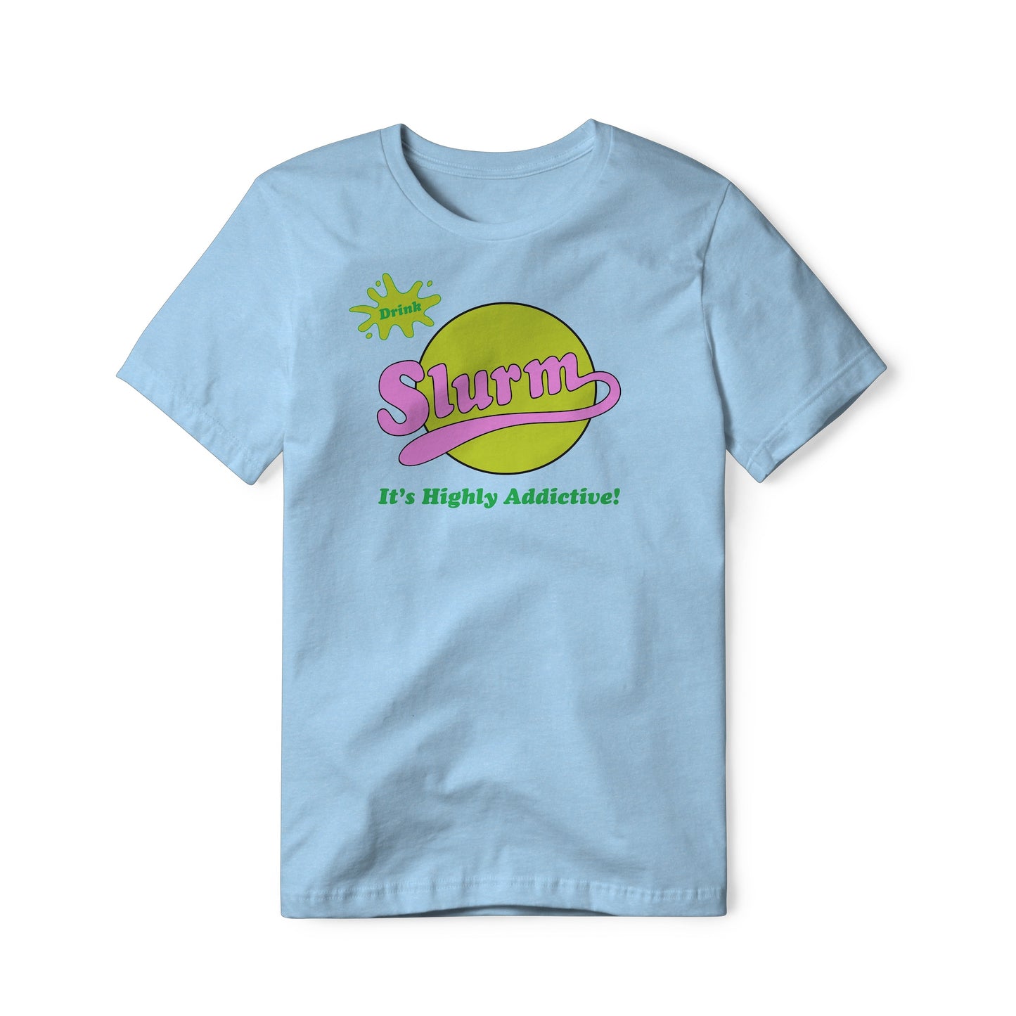 Slurm Logo : Futurama Show, Cotton/Poly Blend Tee