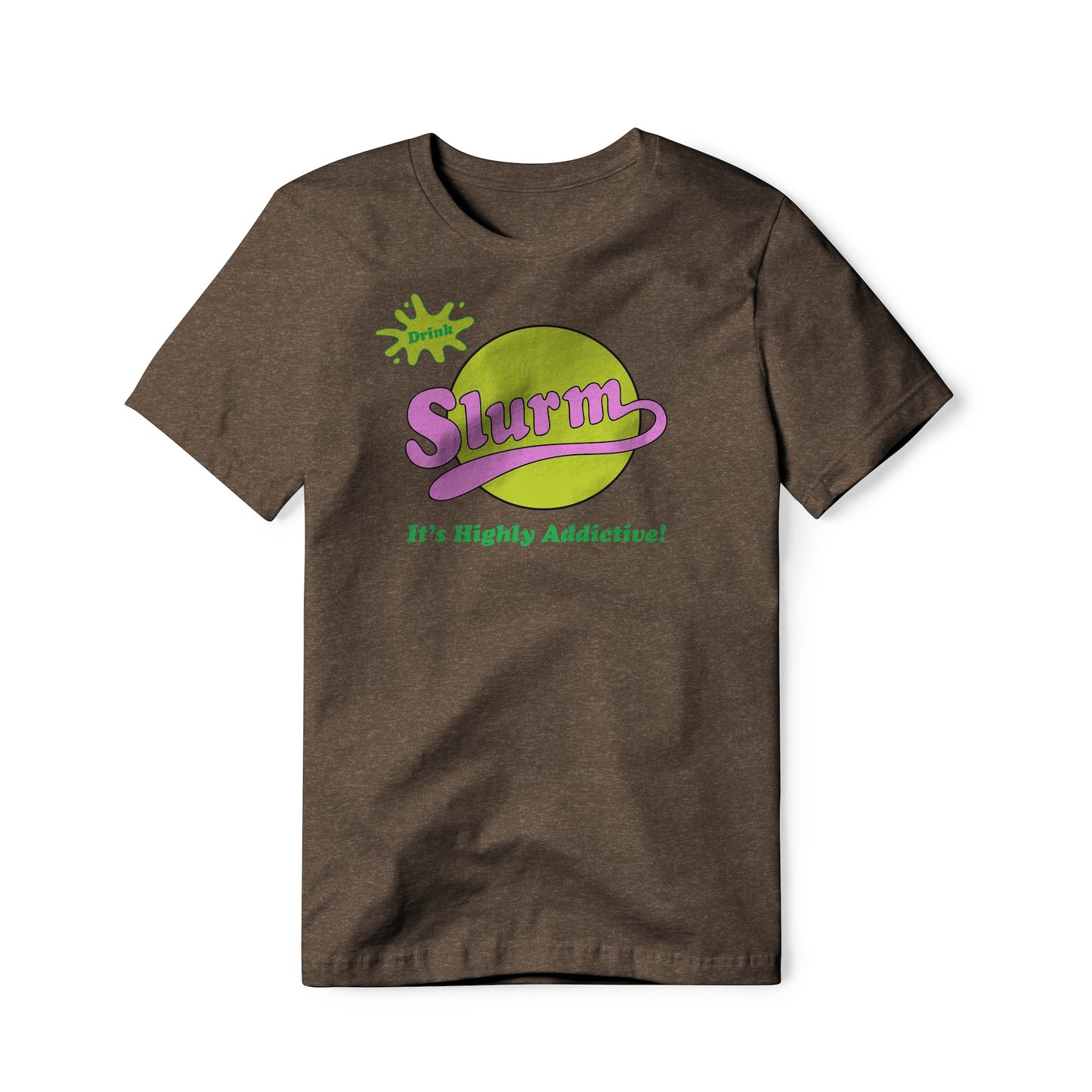 Slurm Logo : Futurama Show, Cotton/Poly Blend Tee