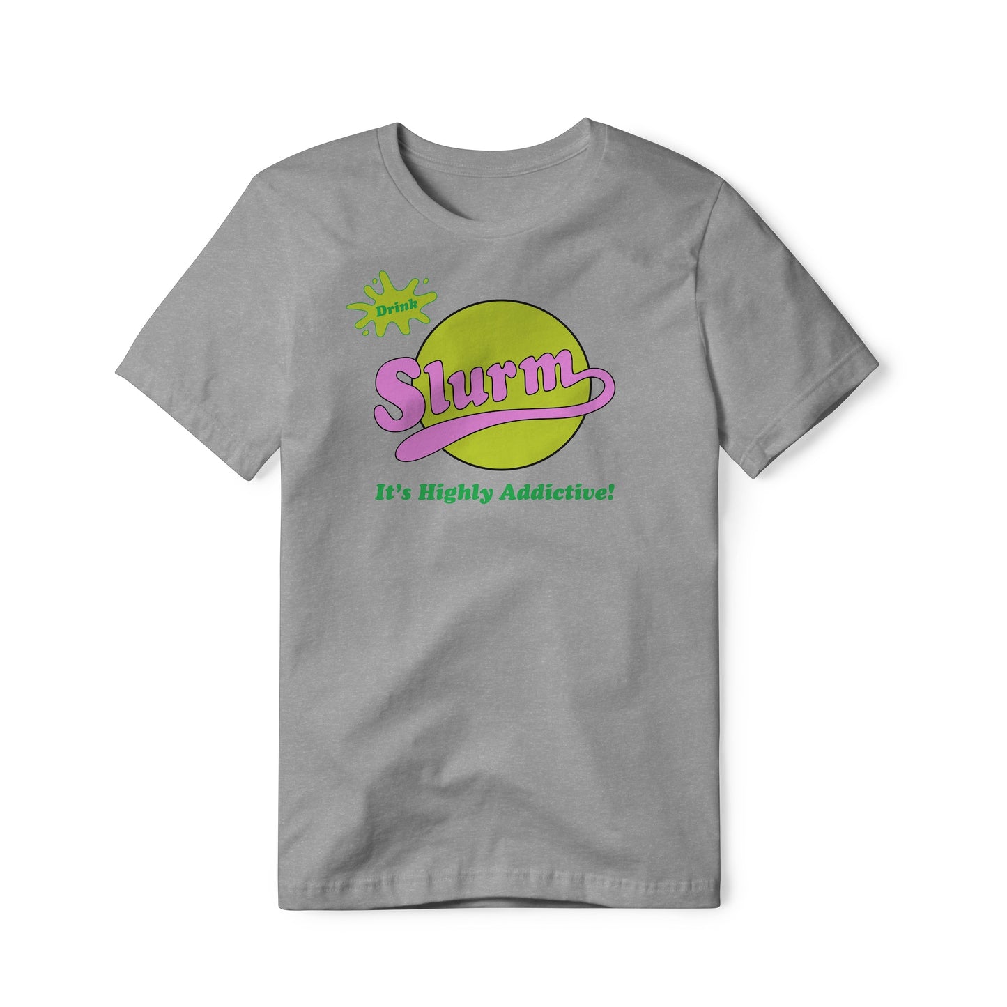 Slurm Logo : Futurama Show, Cotton/Poly Blend Tee
