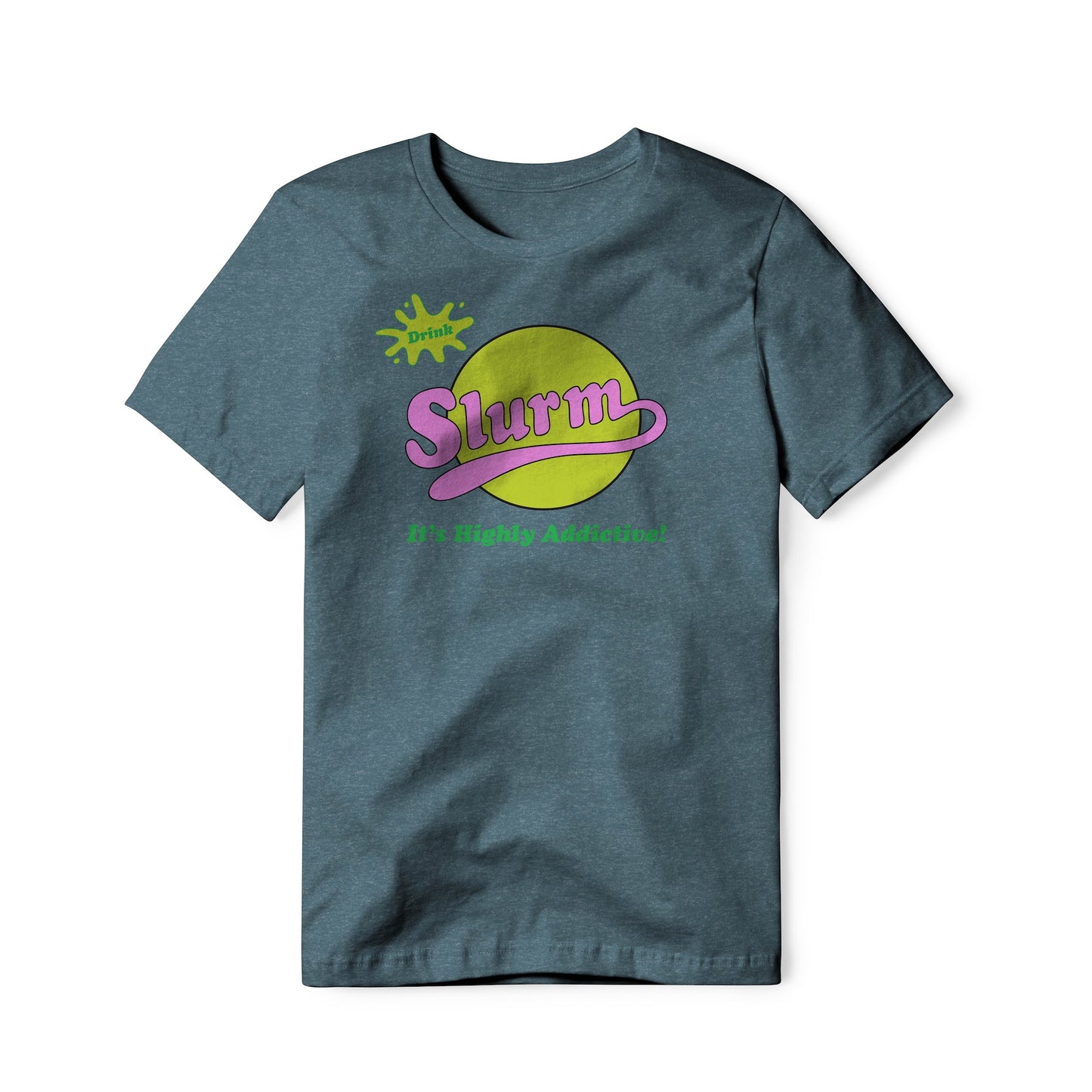 Slurm Logo : Futurama Show, Cotton/Poly Blend Tee