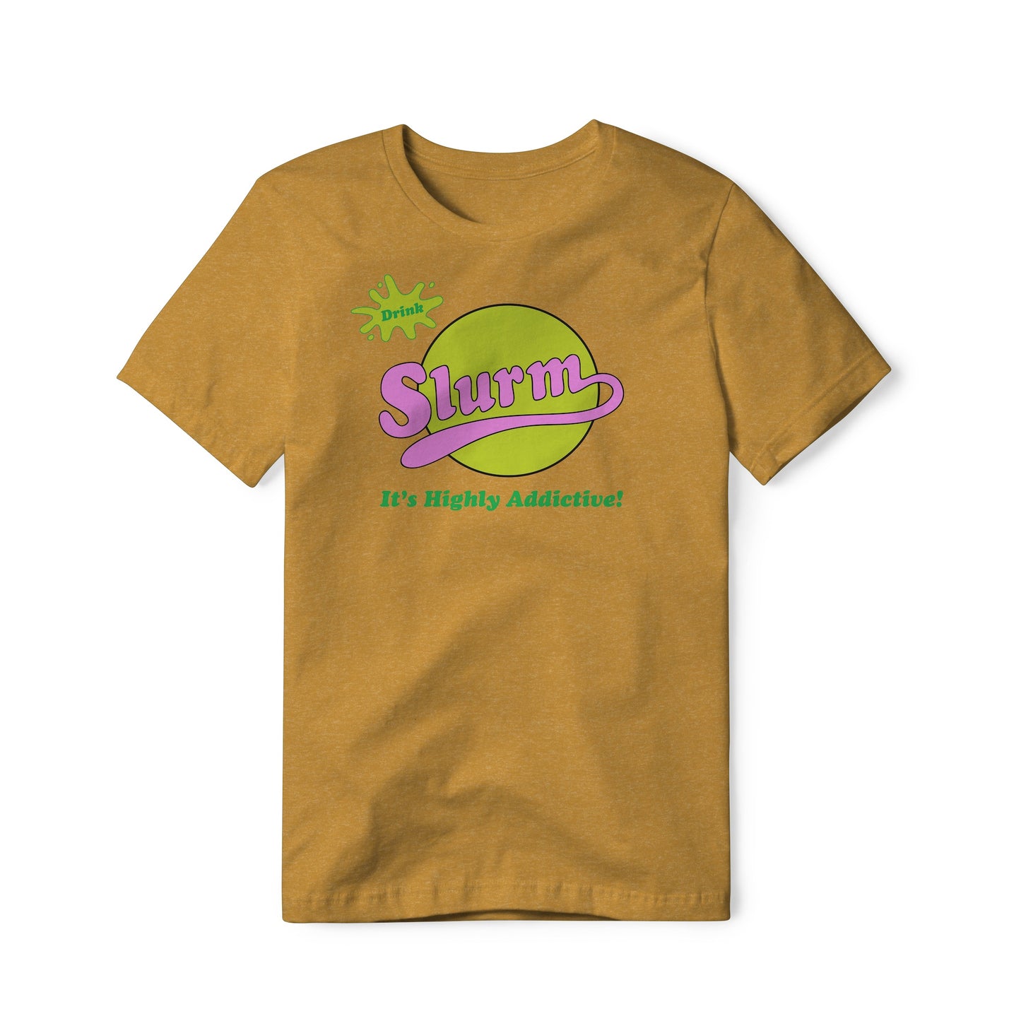 Slurm Logo : Futurama Show, Cotton/Poly Blend Tee