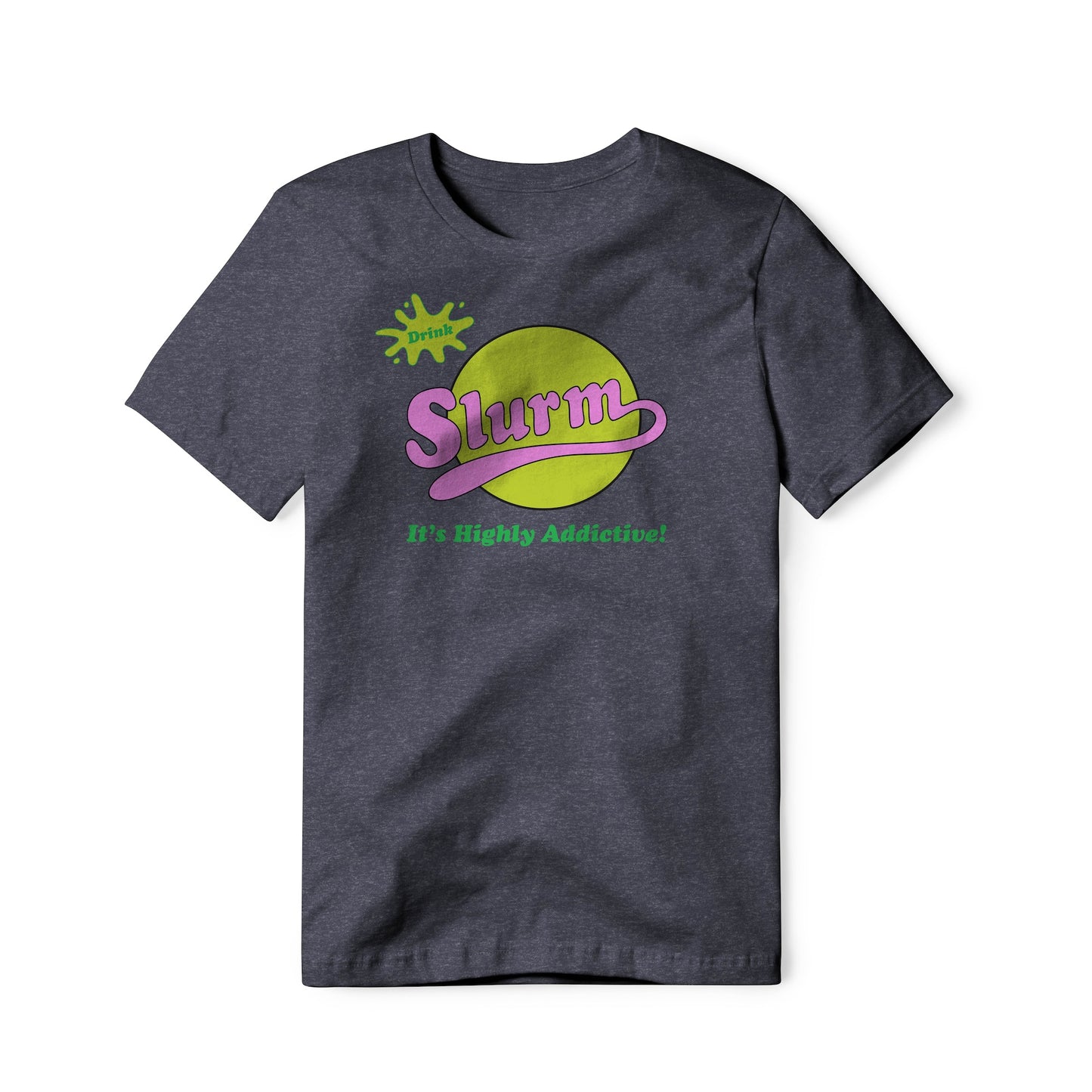 Slurm Logo : Futurama Show, Cotton/Poly Blend Tee