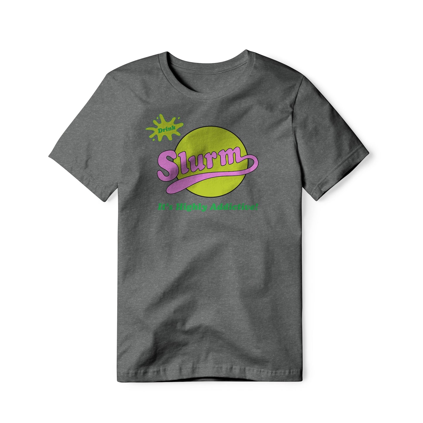 Slurm Logo : Futurama Show, Cotton/Poly Blend Tee