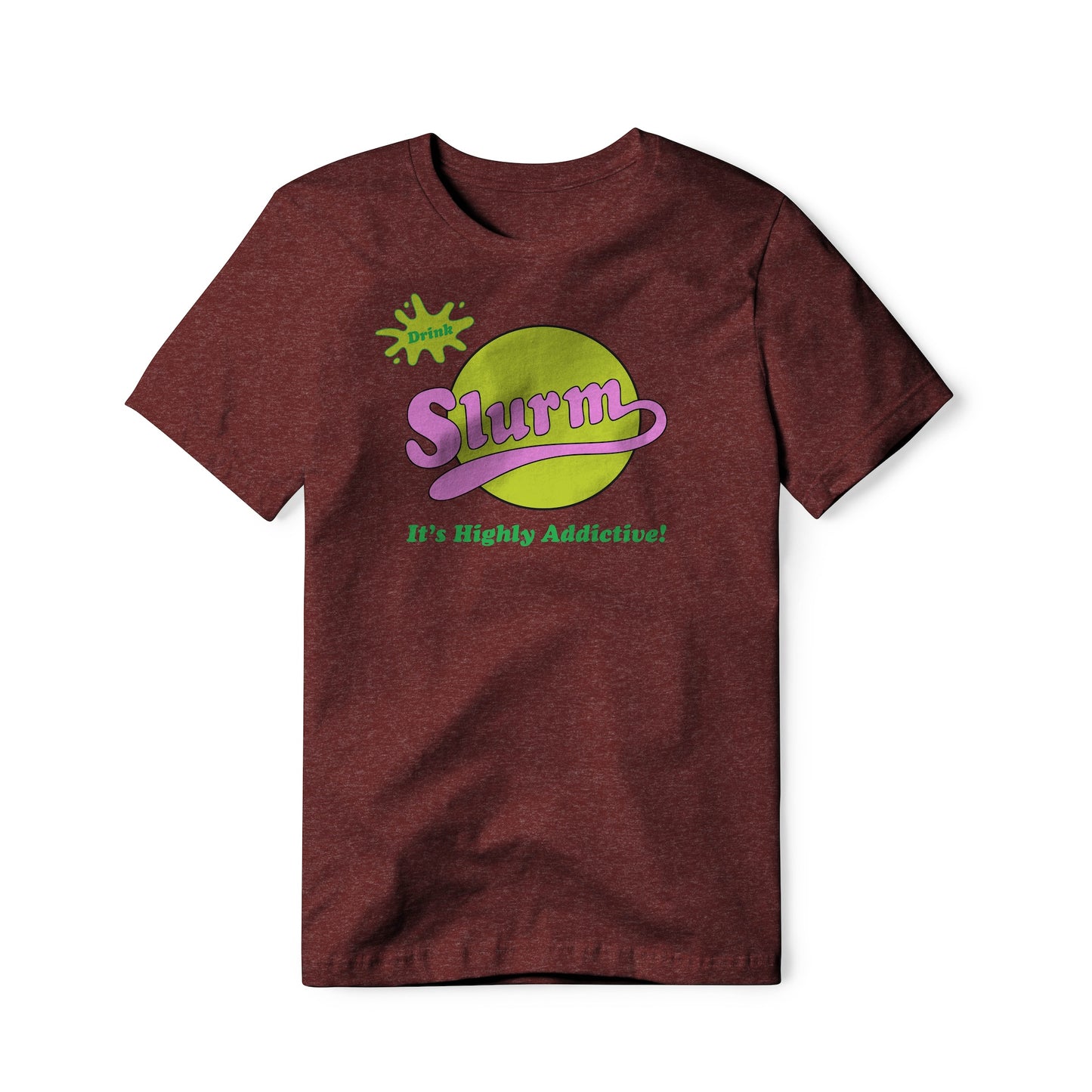 Slurm Logo : Futurama Show, Cotton/Poly Blend Tee