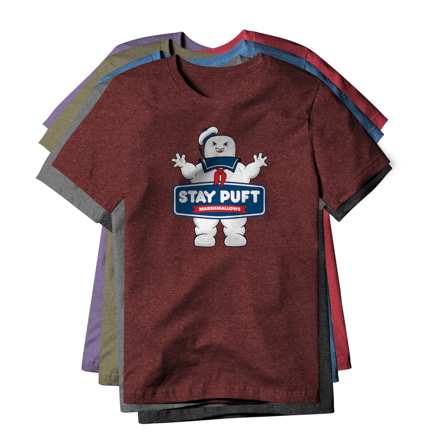 Stay Puft Marshmallows Logo (Evil) : Ghostbusters Movie, Cotton/Poly Blend Tee