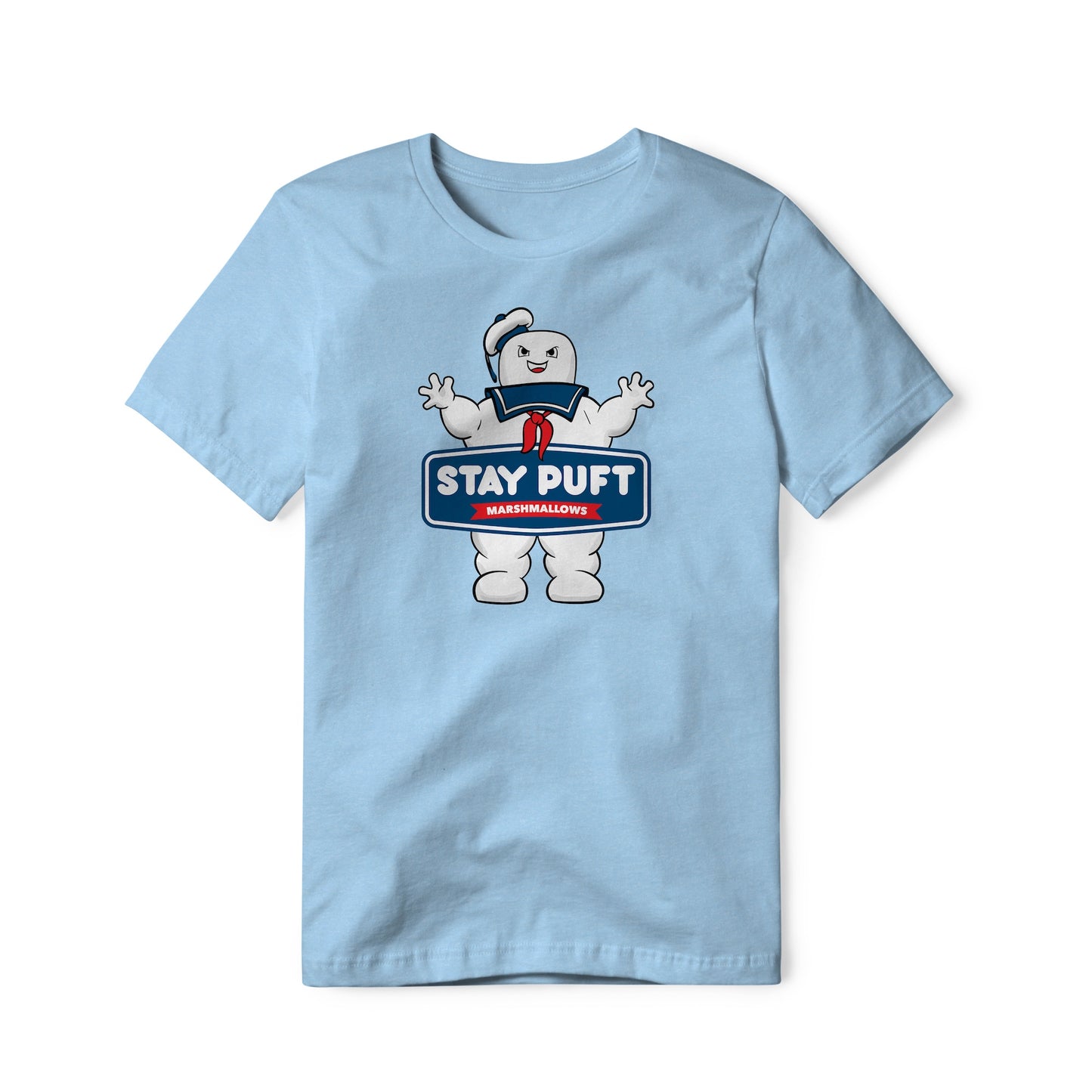 Stay Puft Marshmallows Logo (Evil) : Ghostbusters Movie, Cotton/Poly Blend Tee