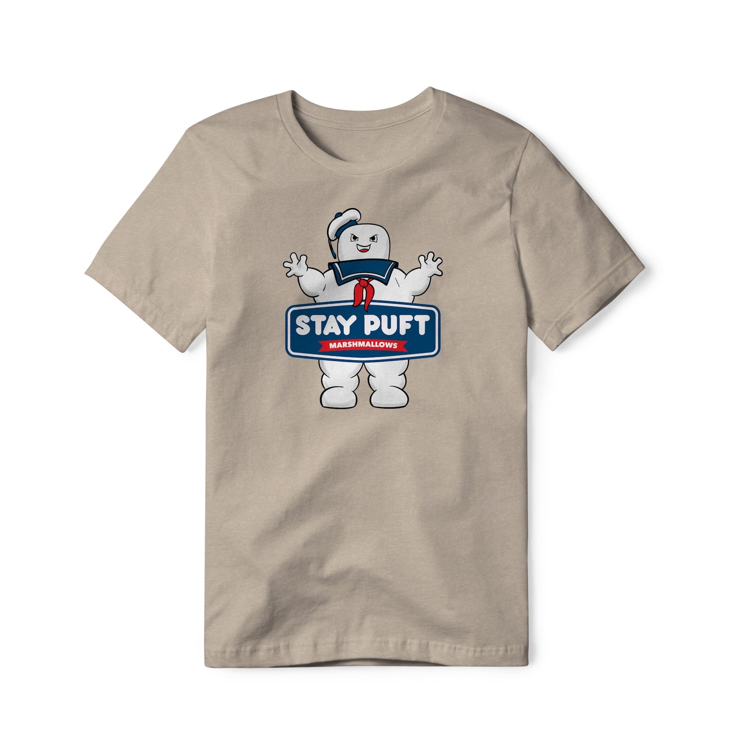 Stay Puft Marshmallows Logo (Evil) : Ghostbusters Movie, Cotton/Poly Blend Tee