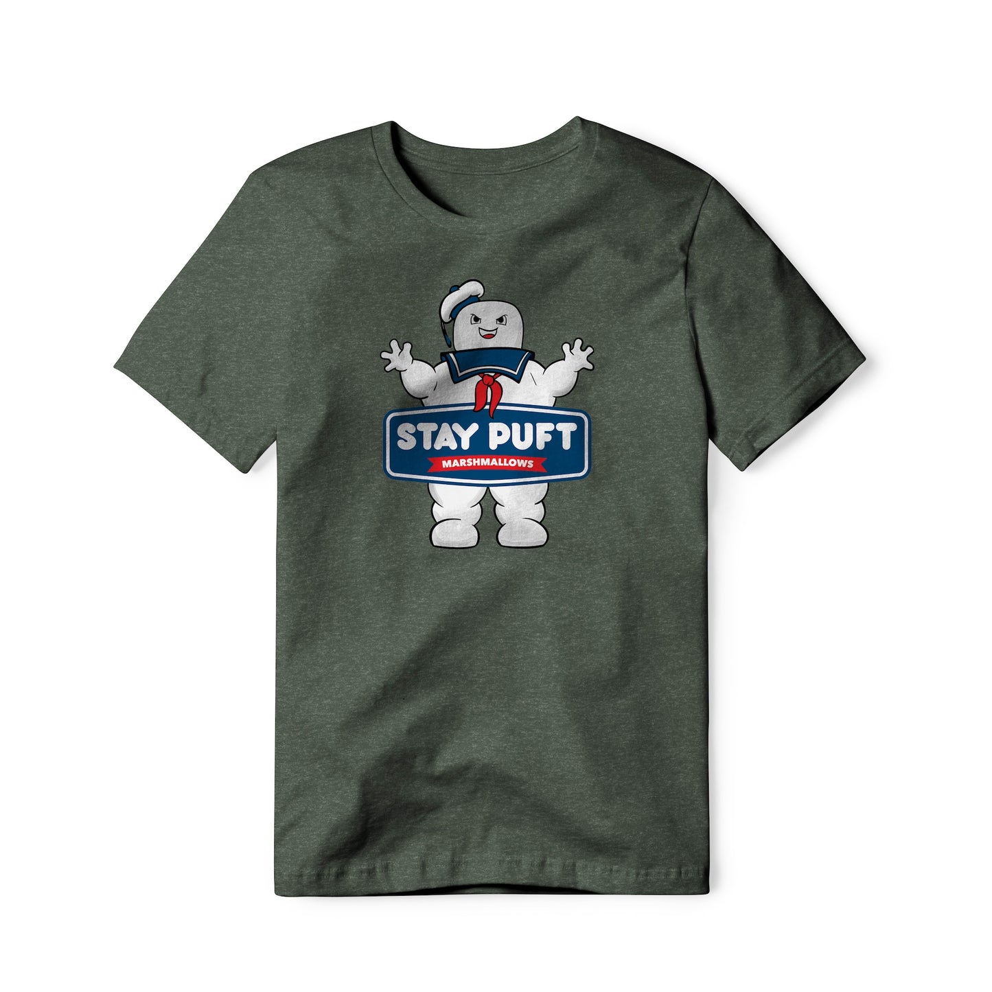 Stay Puft Marshmallows Logo (Evil) : Ghostbusters Movie, Cotton/Poly Blend Tee
