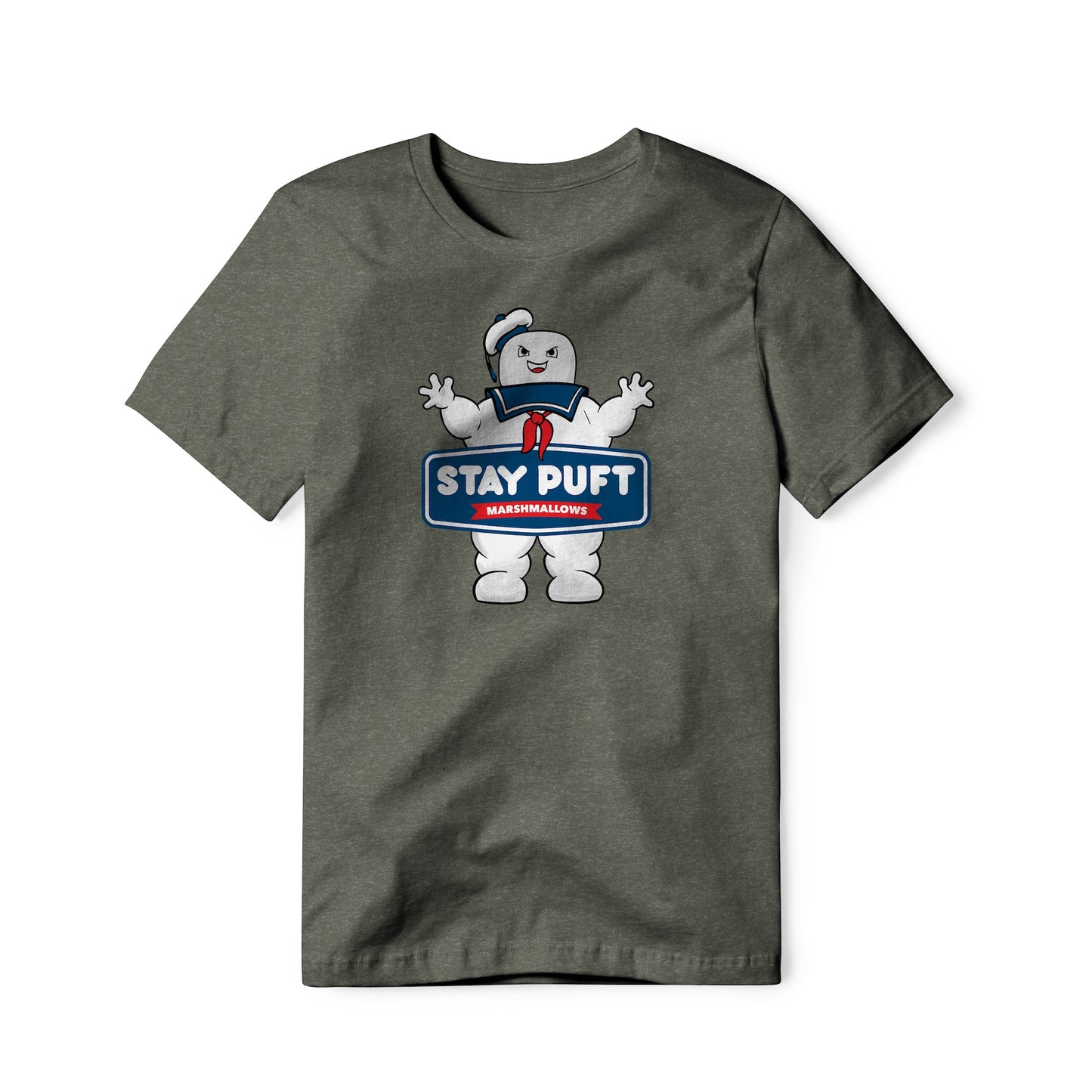 Stay Puft Marshmallows Logo (Evil) : Ghostbusters Movie, Cotton/Poly Blend Tee