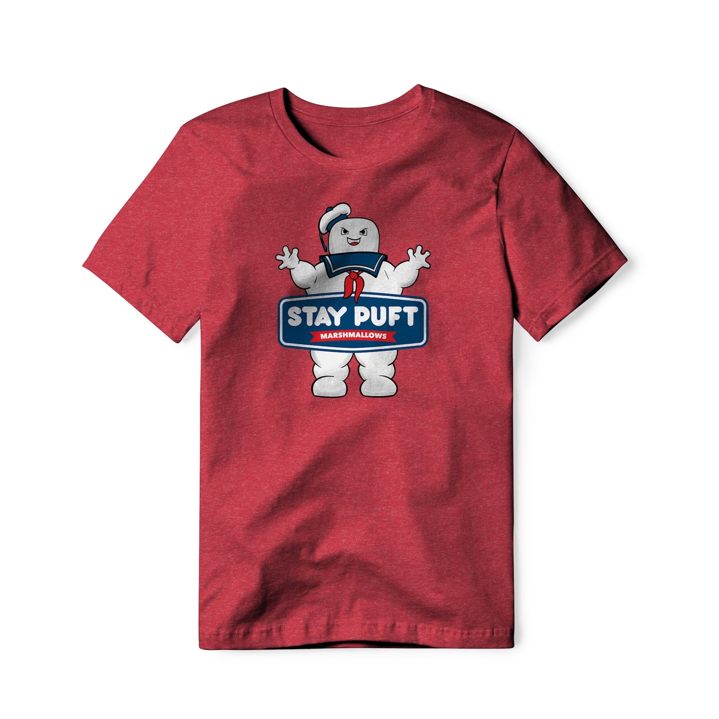 Stay Puft Marshmallows Logo (Evil) : Ghostbusters Movie, Cotton/Poly Blend Tee