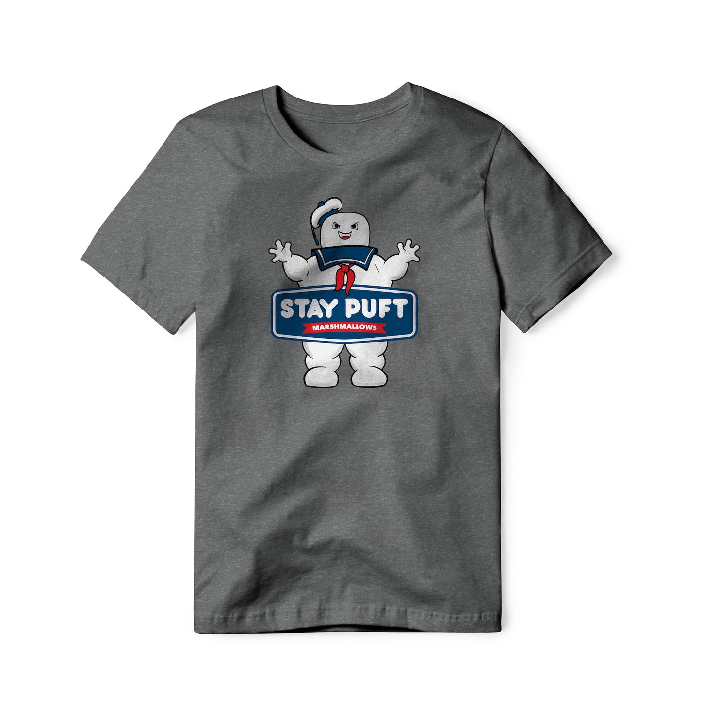 Stay Puft Marshmallows Logo (Evil) : Ghostbusters Movie, Cotton/Poly Blend Tee