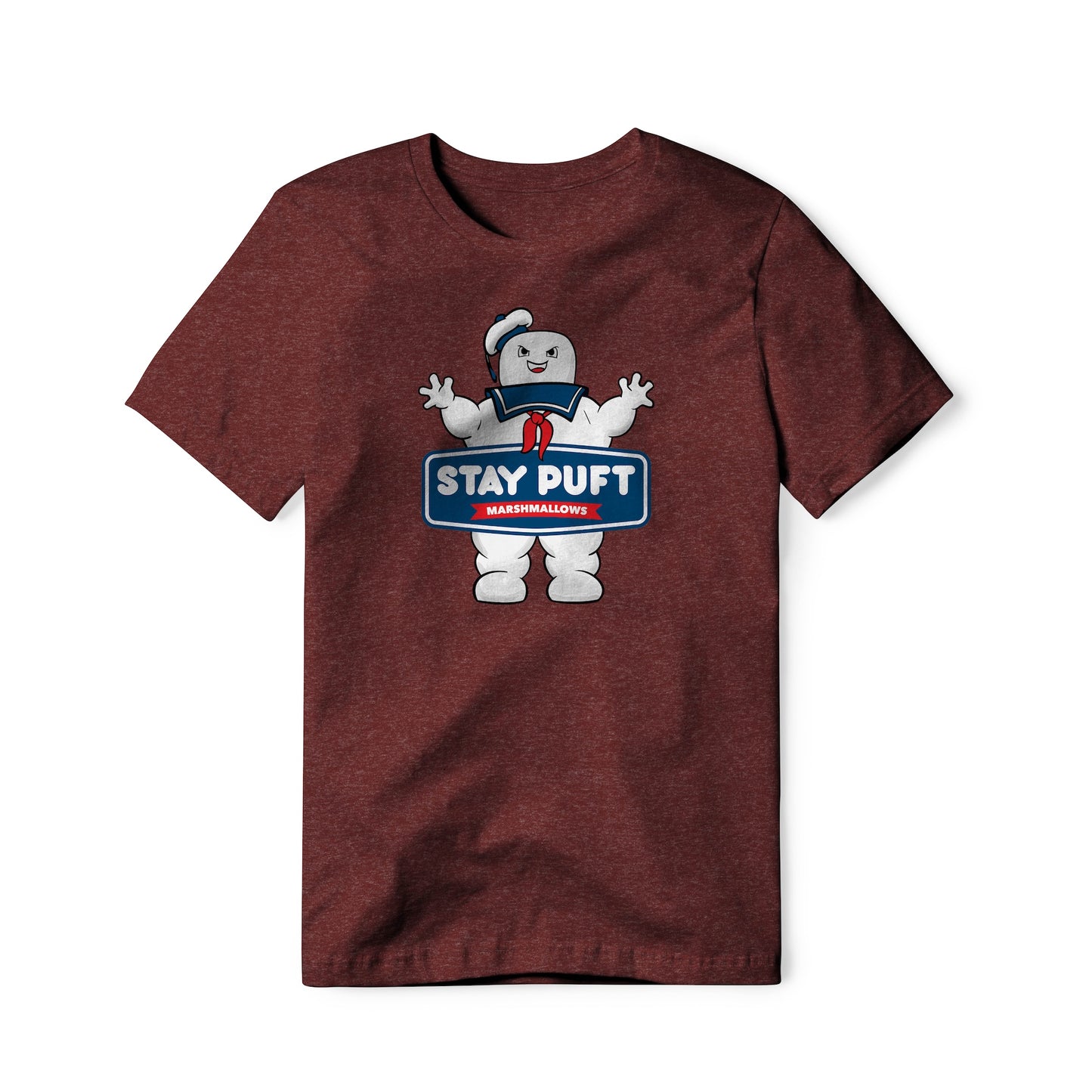 Stay Puft Marshmallows Logo (Evil) : Ghostbusters Movie, Cotton/Poly Blend Tee