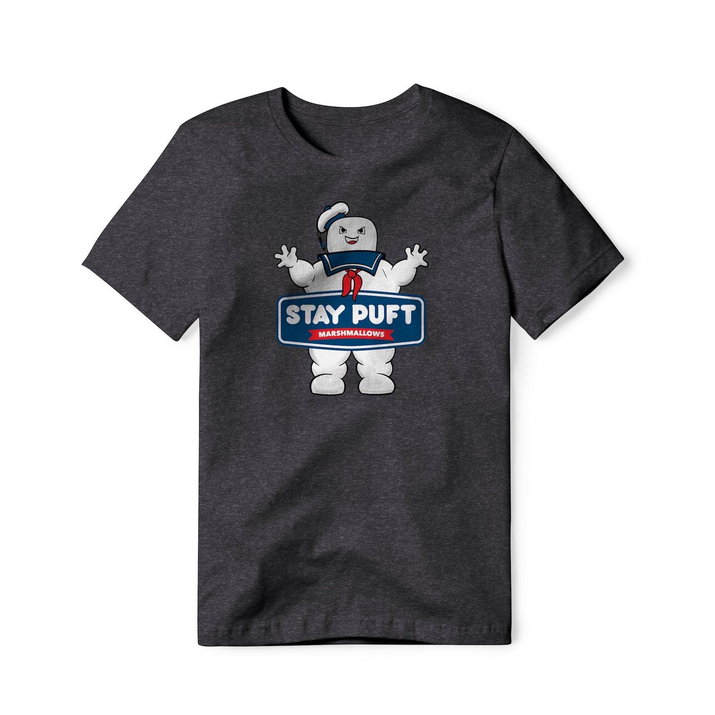 Stay Puft Marshmallows Logo (Evil) : Ghostbusters Movie, Cotton/Poly Blend Tee