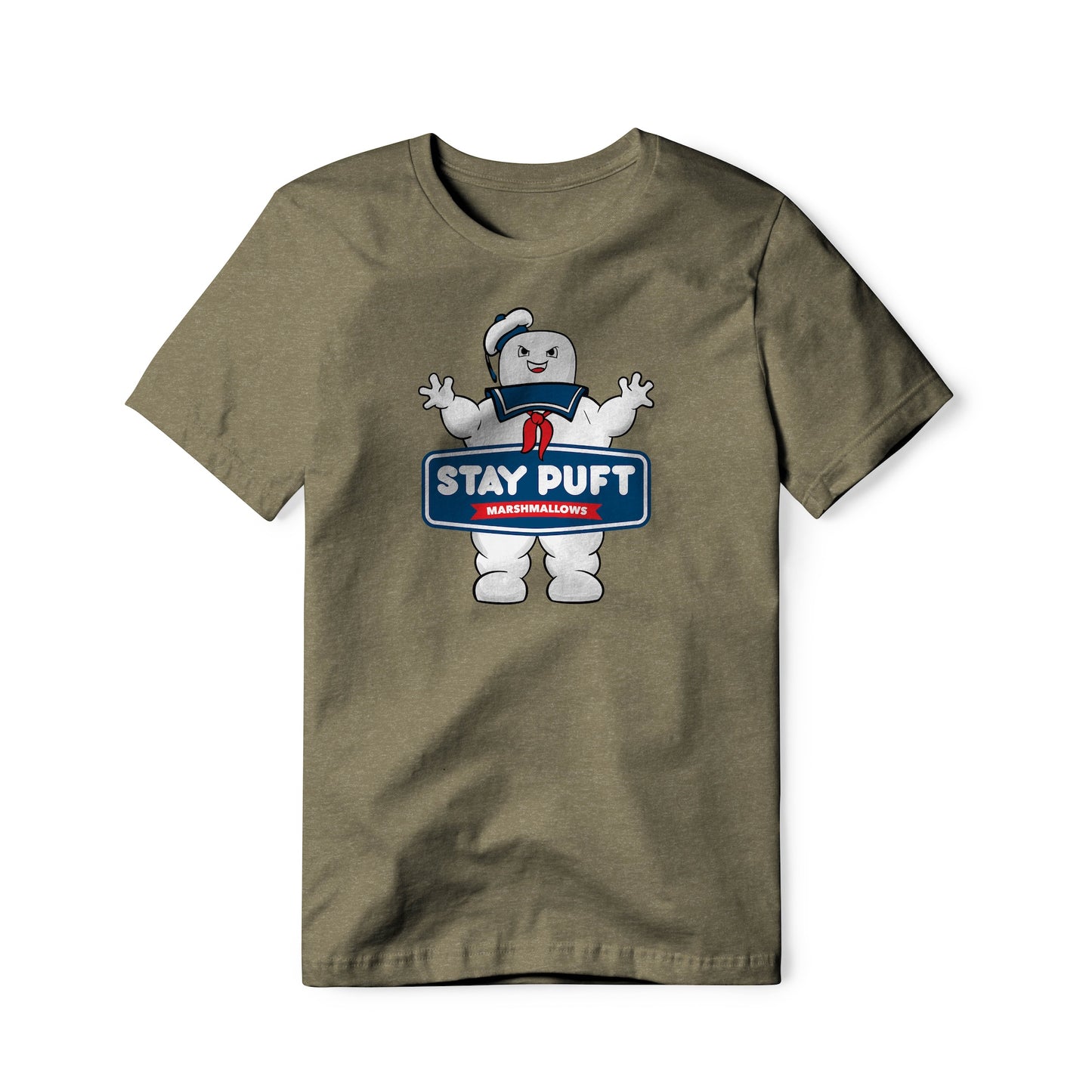 Stay Puft Marshmallows Logo (Evil) : Ghostbusters Movie, Cotton/Poly Blend Tee