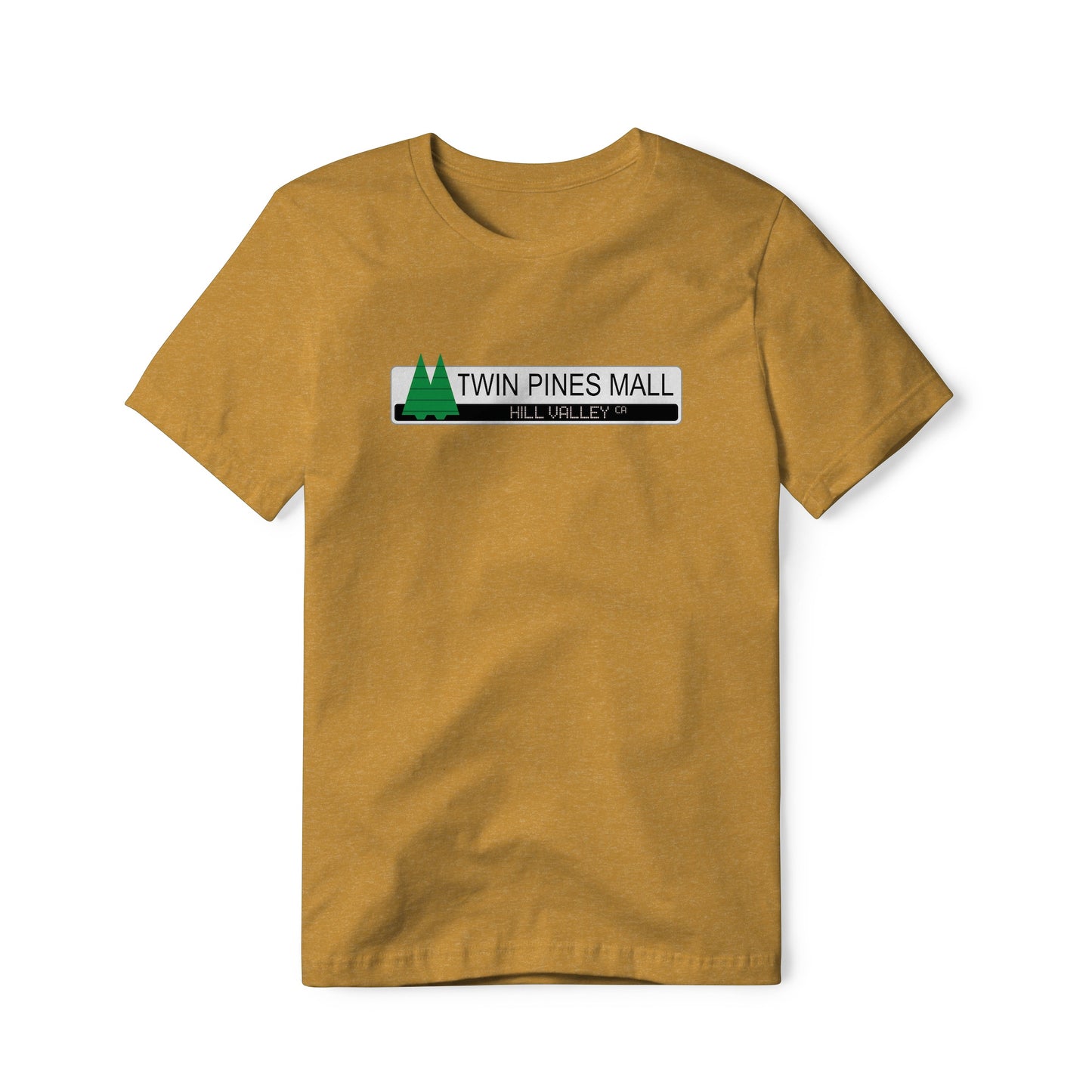 Twin Pines Mall Logo : Back To The Future Movie, Cotton/Poly Blend Tee
