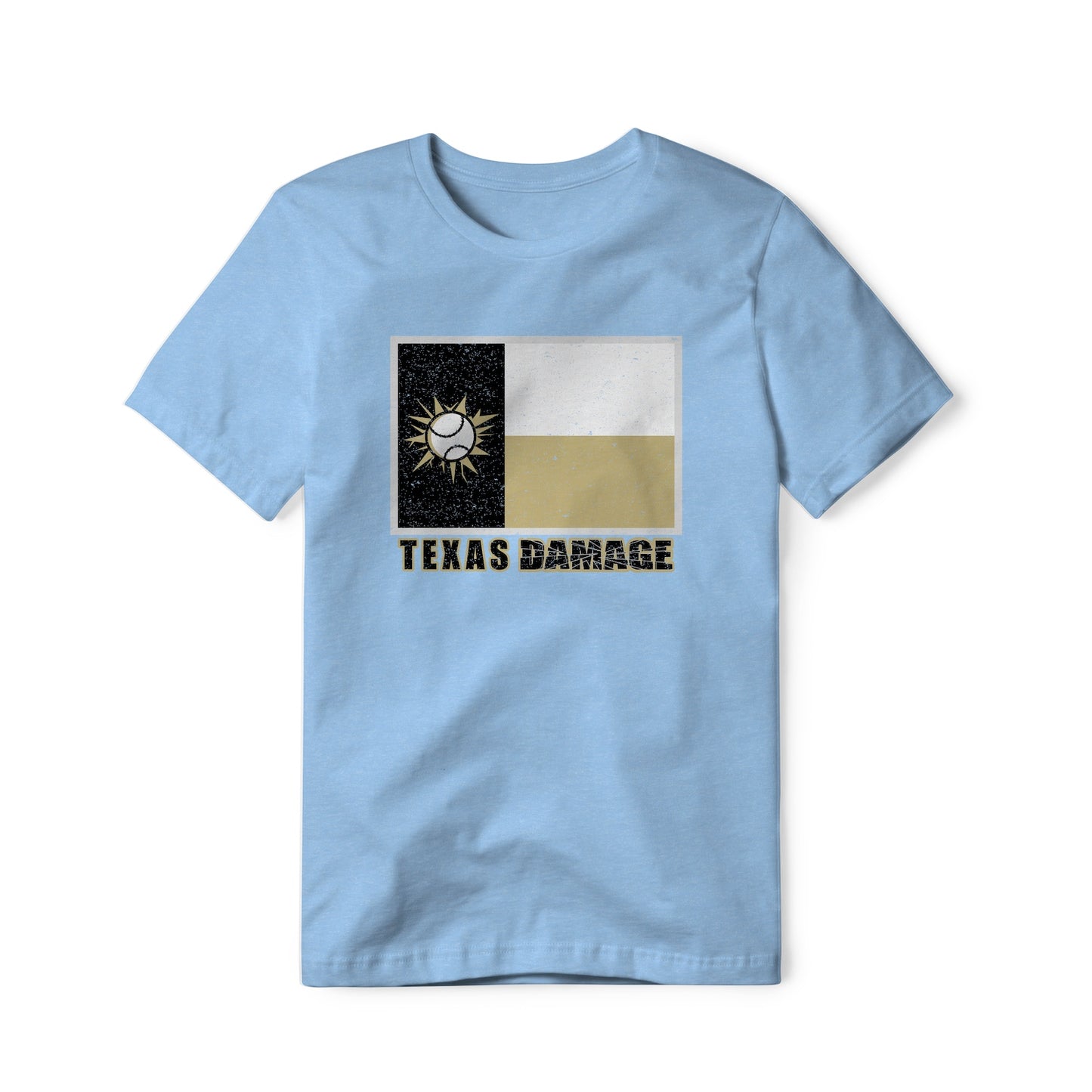 Texas Damage Cotton/Poly Blend Tee SS