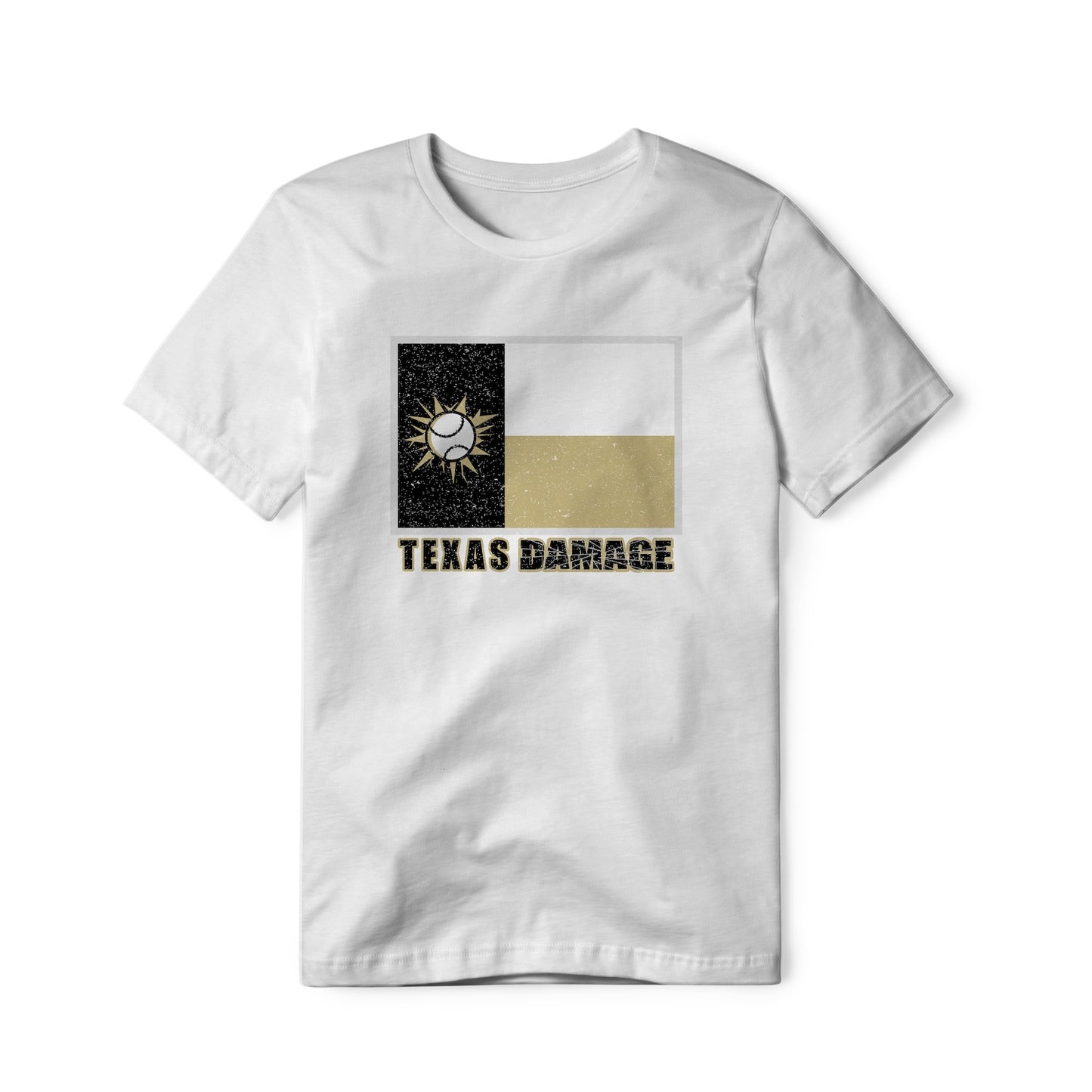 Texas Damage Cotton/Poly Blend Tee SS
