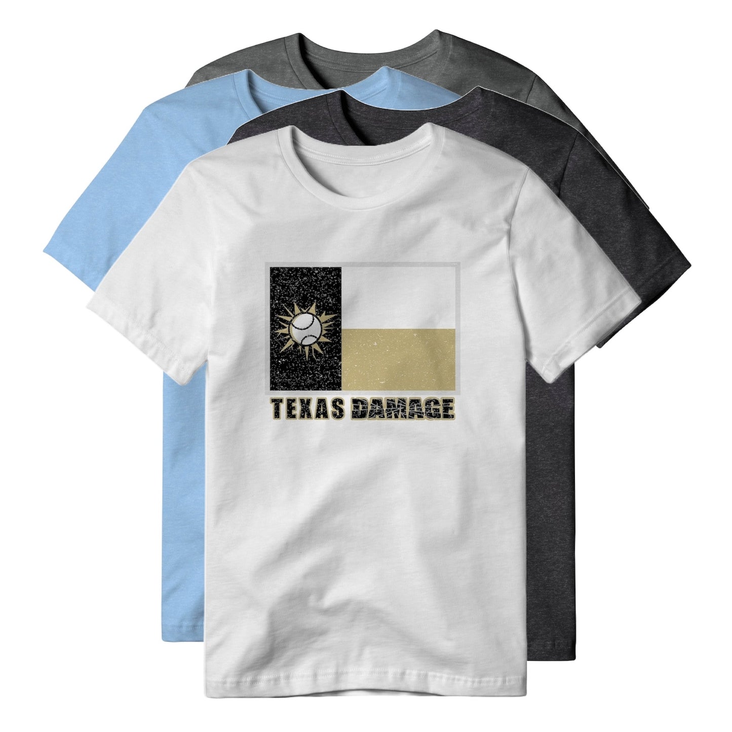 Texas Damage Cotton/Poly Blend Tee SS