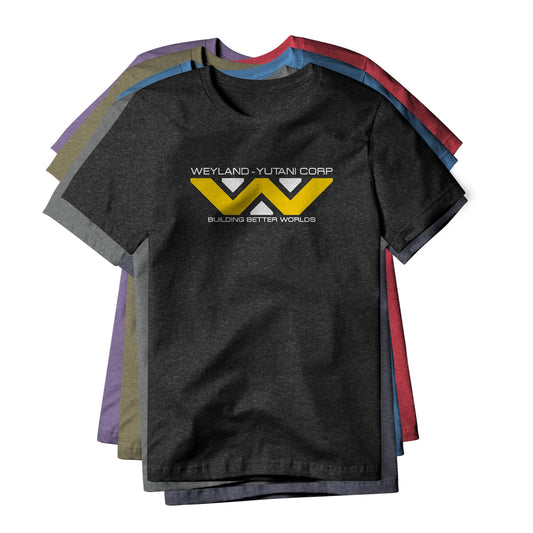 Weyland-Yutani Logo : Alien Movie, Cotton/Poly Blend Tee