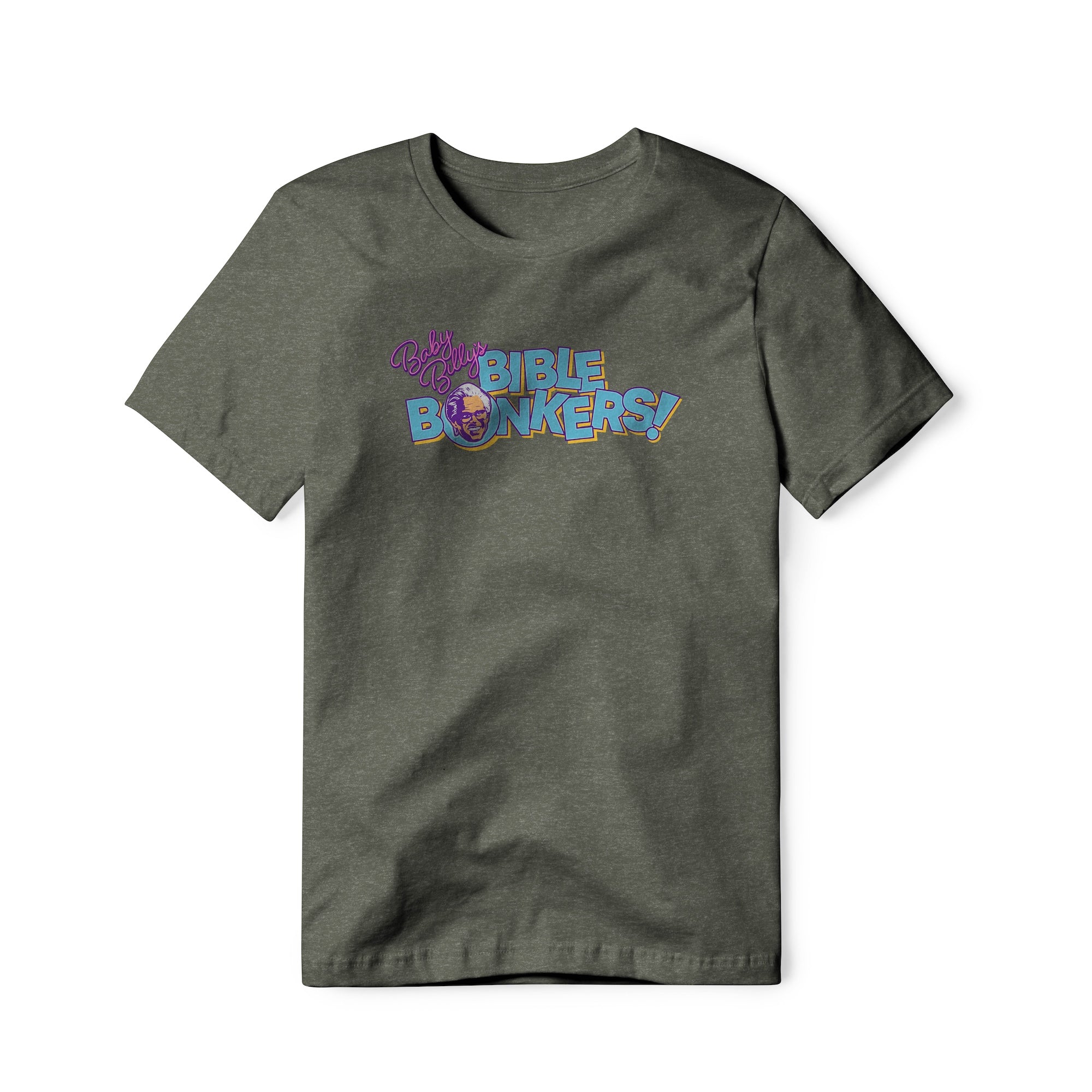 Baby Billy's Bible Bonkers Logo : Righteous Gemstones Show, Cotton/Poly Blend Tee