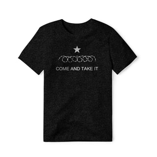 Come And Take It : Razor Wire (White), Cotton/Poly Blend Tee