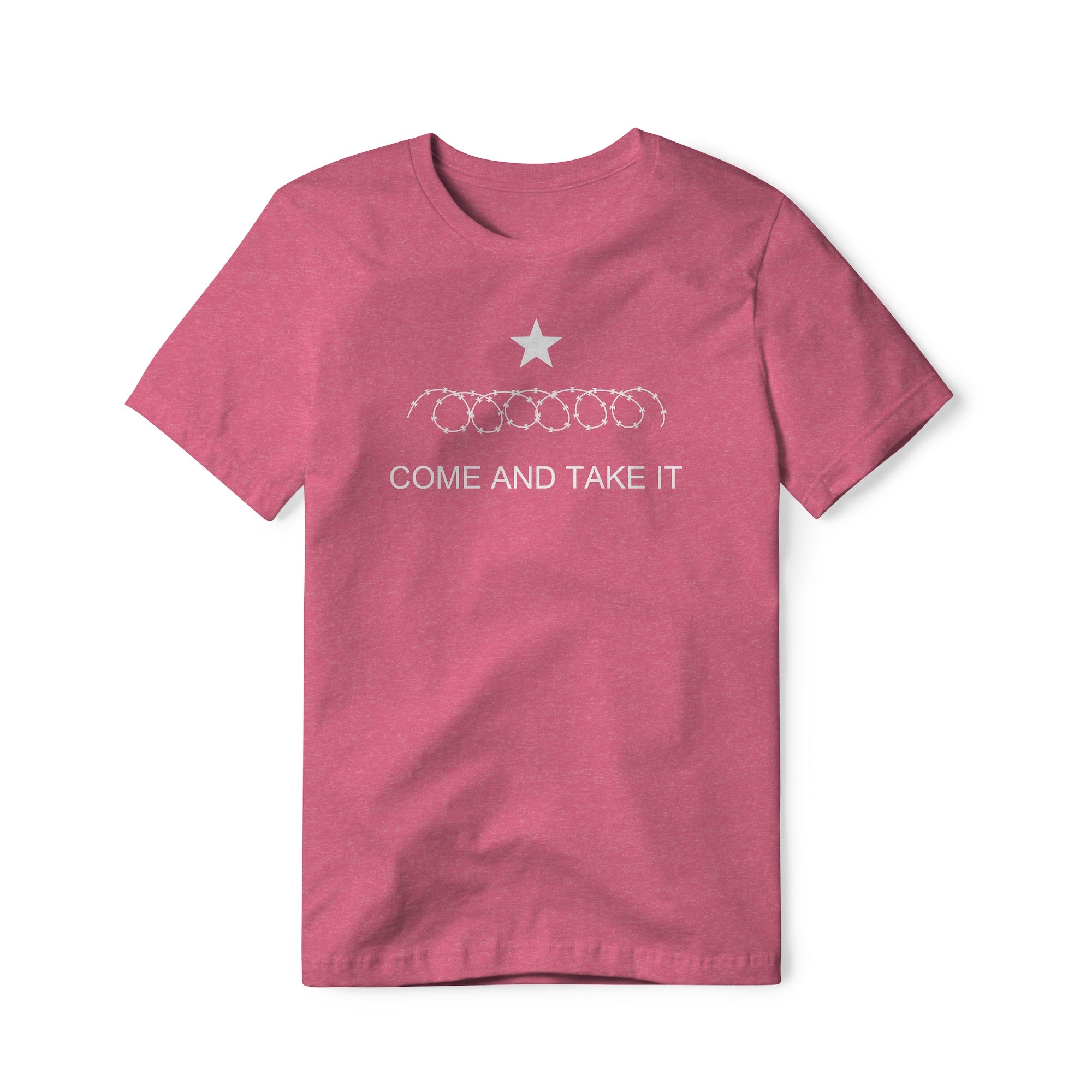 Come And Take It : Razor Wire (White), Cotton/Poly Blend Tee