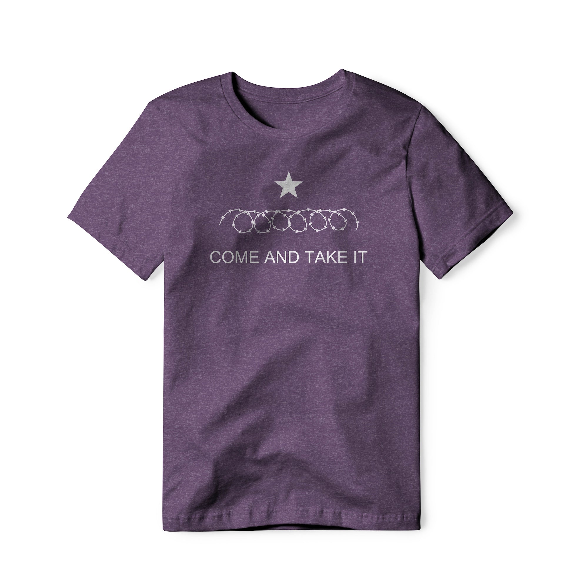 Come And Take It : Razor Wire (White), Cotton/Poly Blend Tee