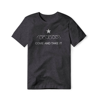 Come And Take It : Razor Wire (White), Cotton/Poly Blend Tee