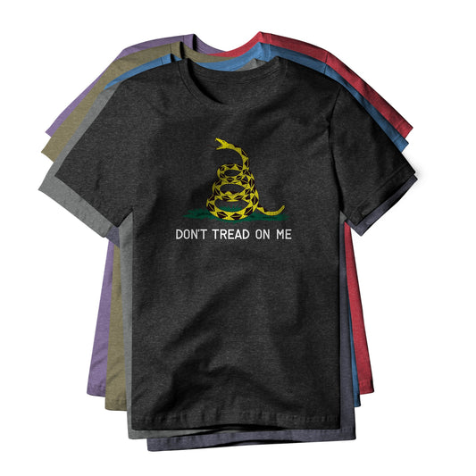 Don't Tread On Me : Gadsden (Snake), Cotton/Poly Blend Tee