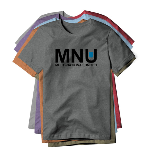 MNU Logo : District 9 Movie, Cotton/Poly Blend Tee